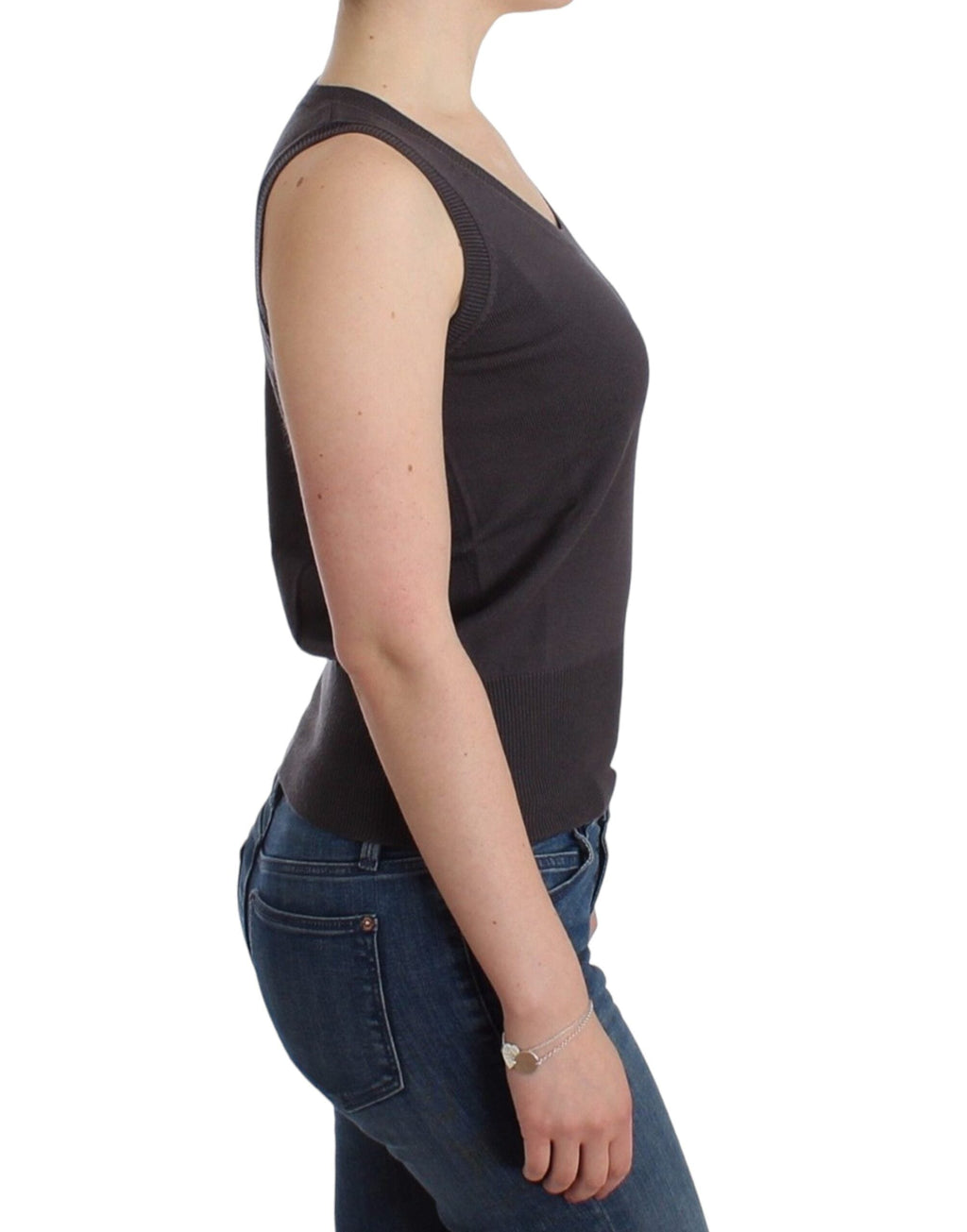 John Galliano Braunes Strick-Tanktop