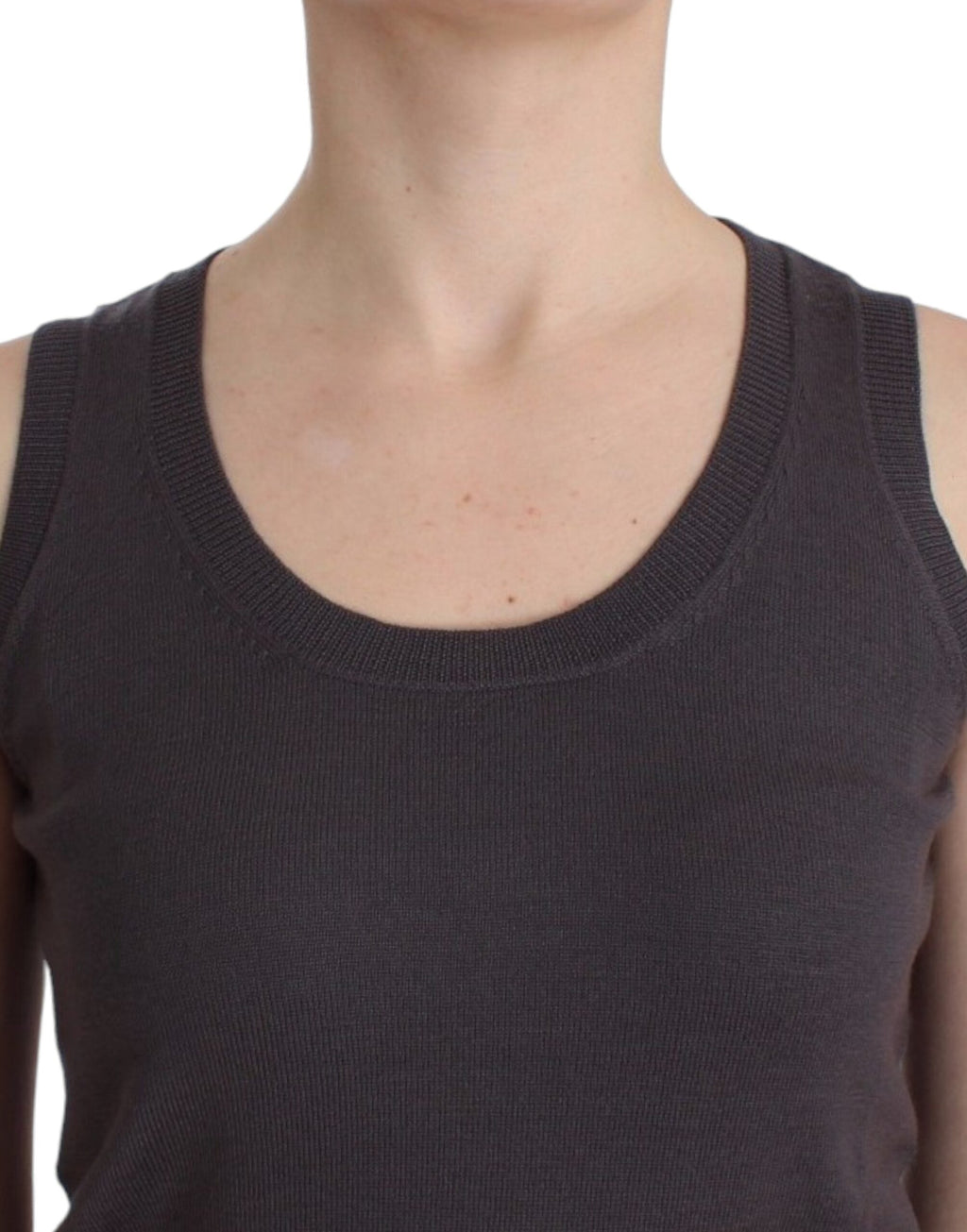 John Galliano Braunes Strick-Tanktop