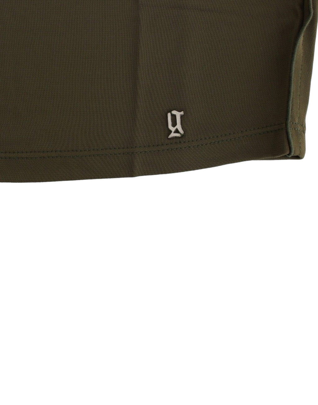 John Galliano Grünes kurzärmeliges Blusentop