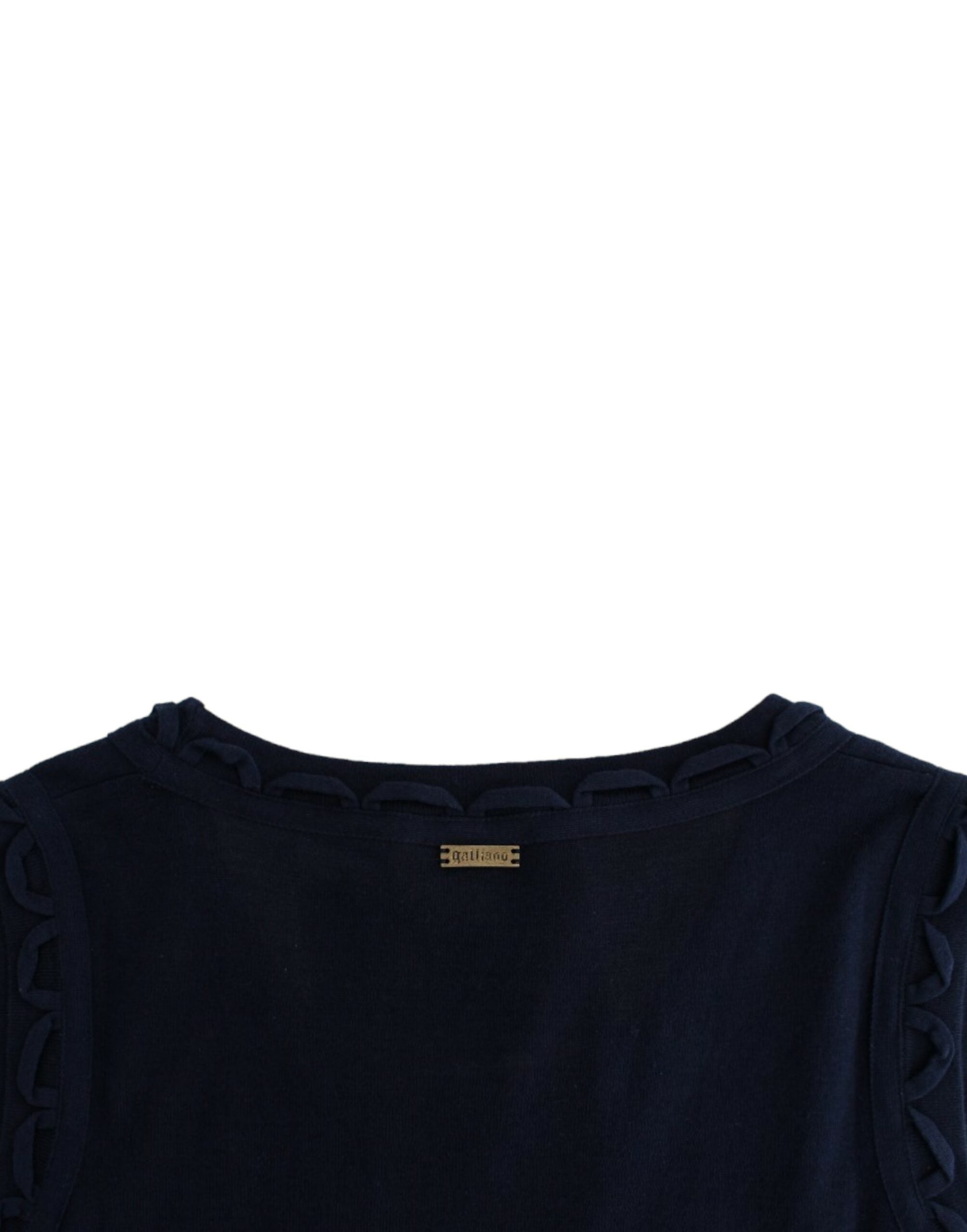 John Galliano Blaues Kleid aus Baumwolljersey