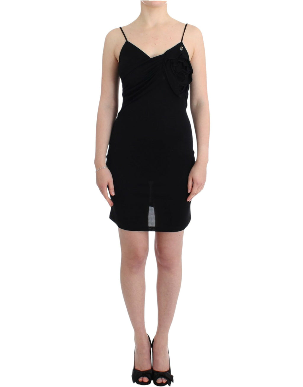 John Galliano Schwarzes Coctailkleid