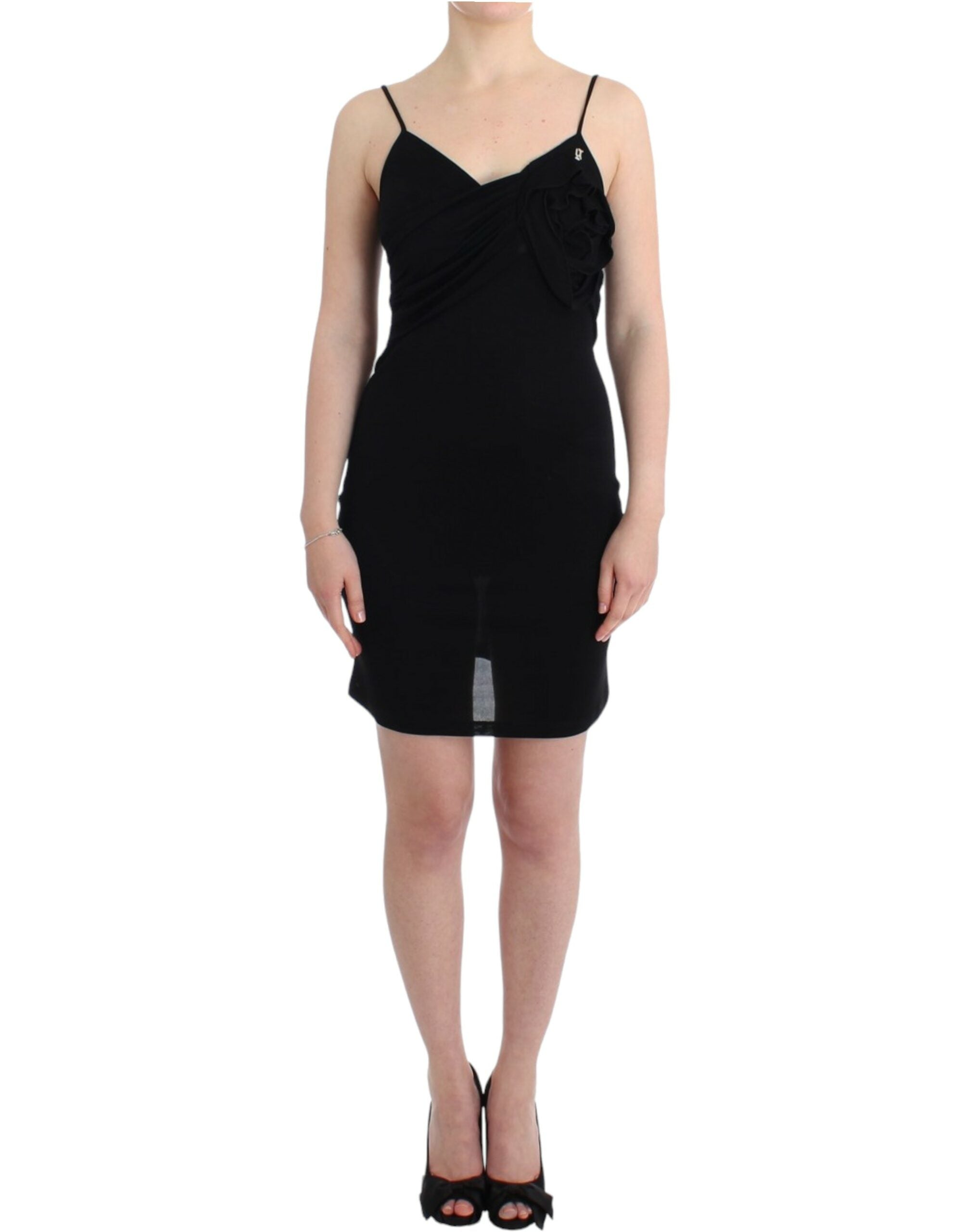 John Galliano Schwarzes Coctailkleid