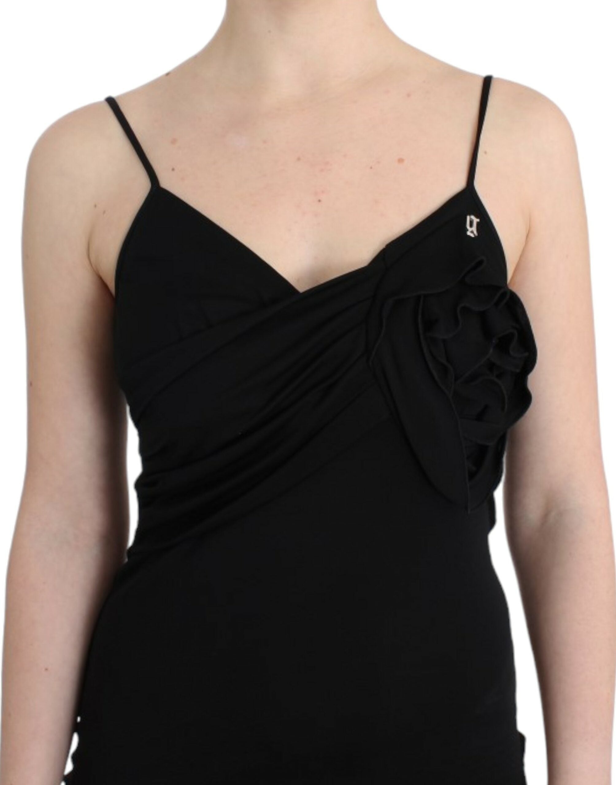John Galliano Schwarzes Coctailkleid
