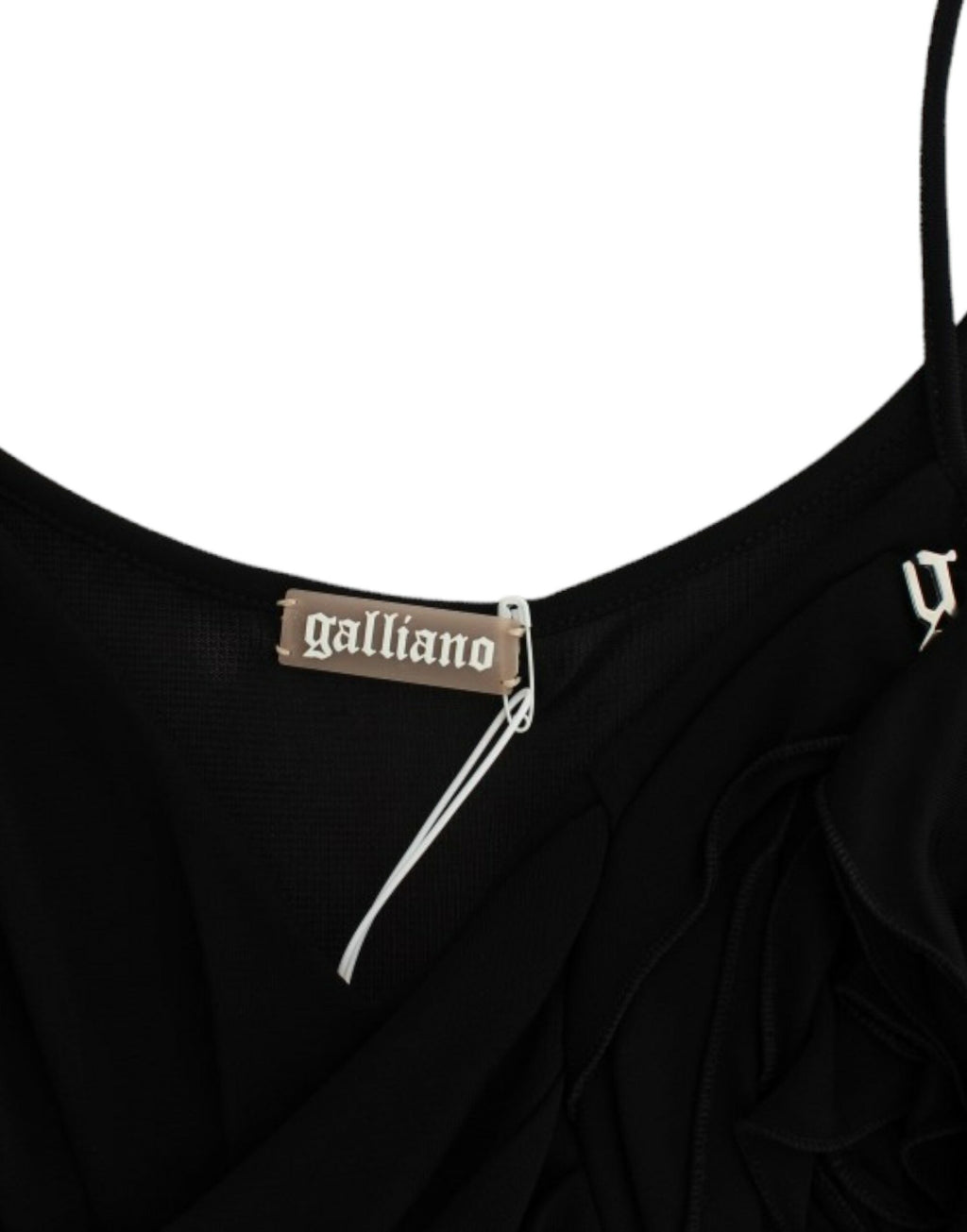 John Galliano Schwarzes Coctailkleid