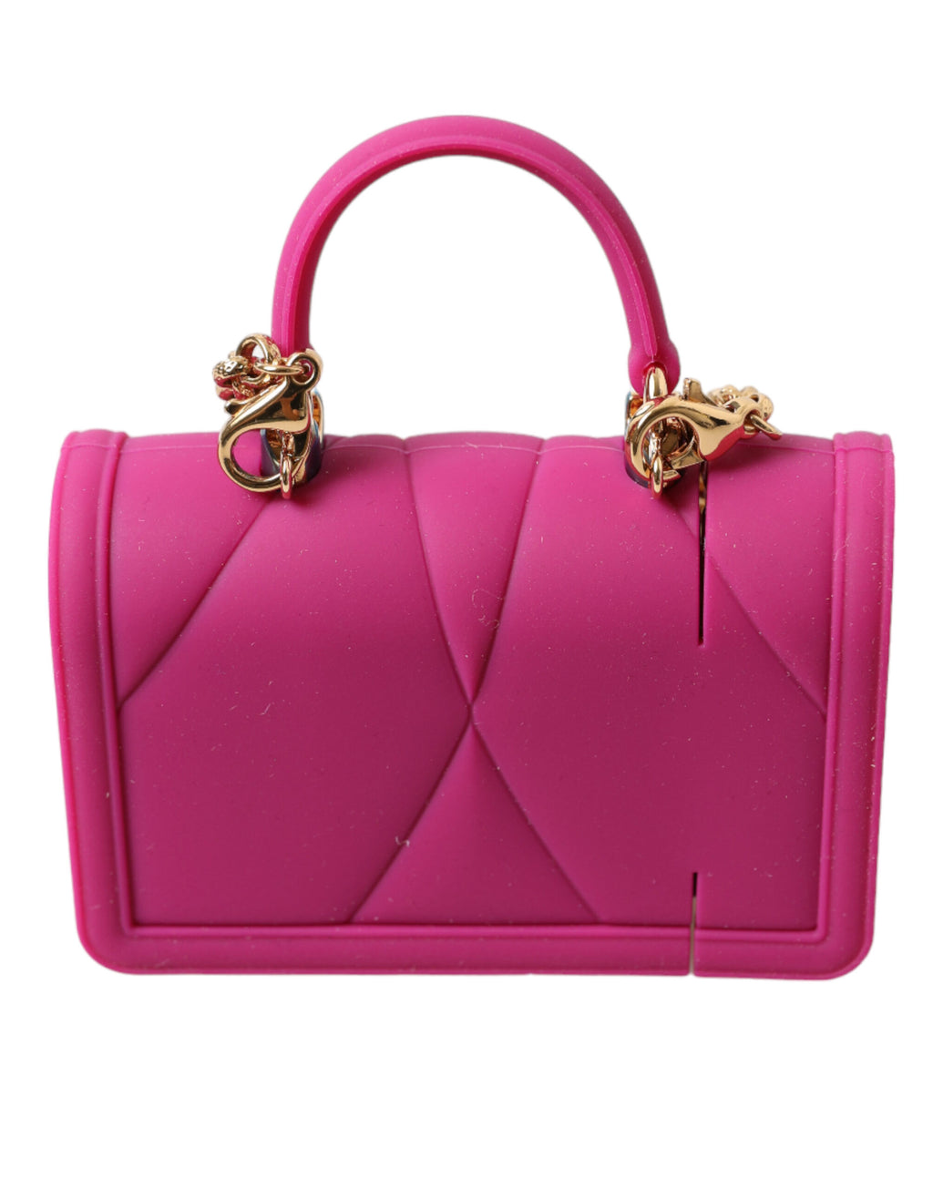 Dolce & Gabbana Rosa Silikon Hingabe Herz Tasche Gold Kette Airpods Fall