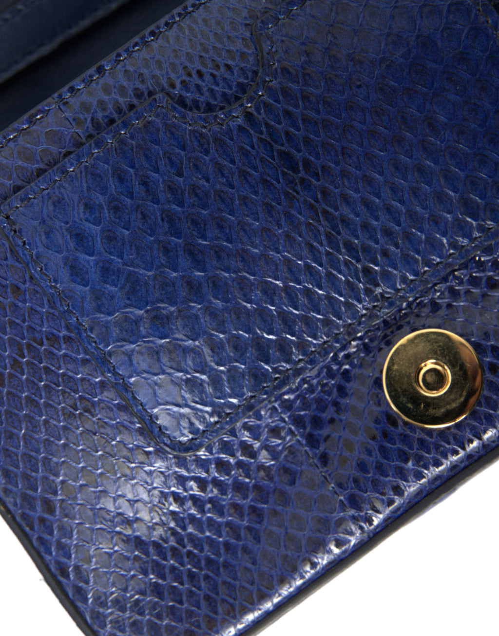 Dolce & Gabbana Dunkelblau Pelz Ayers Lily Twist Crossbody Umhängetasche