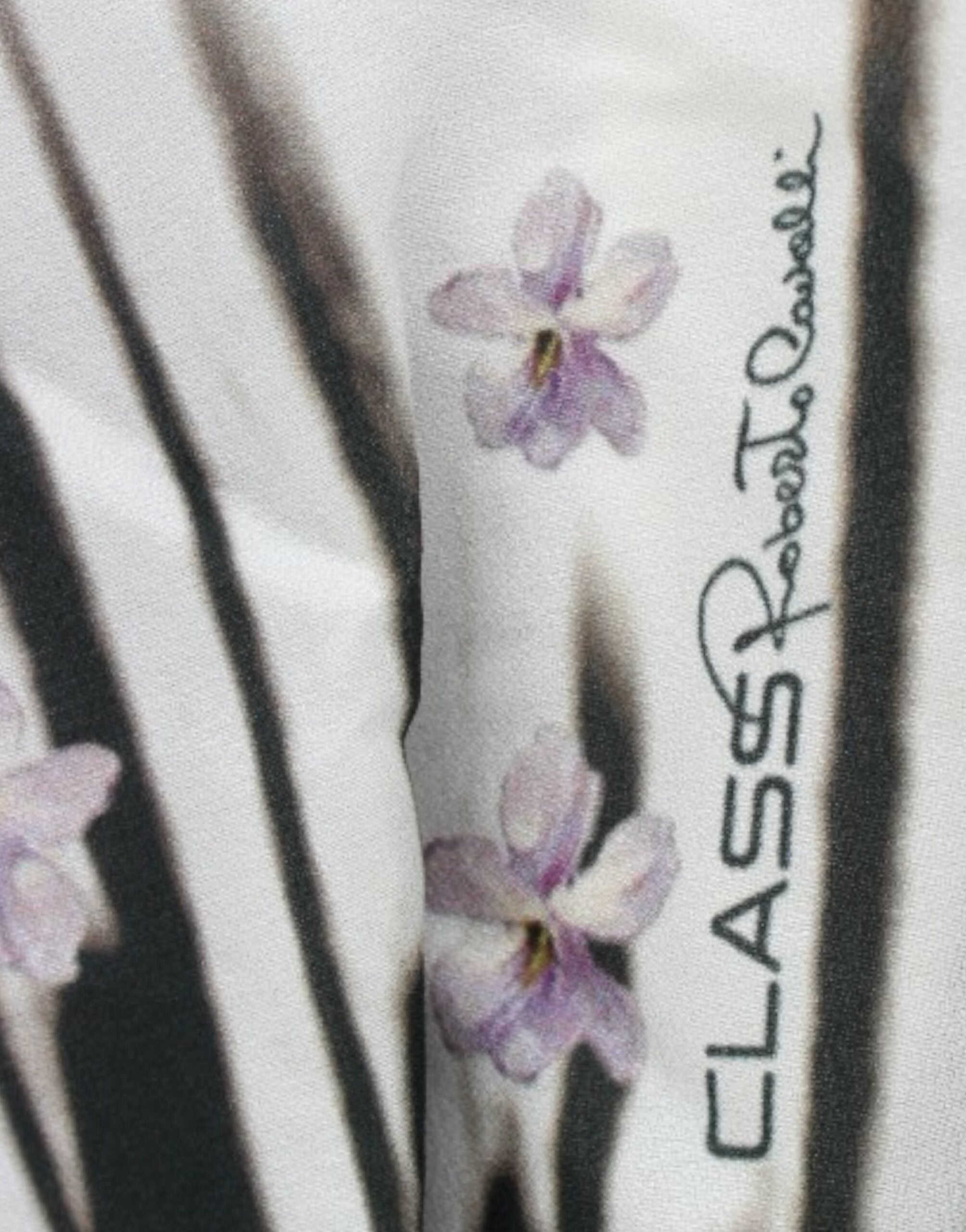 Cavalli Lila langärmeliges Kleid