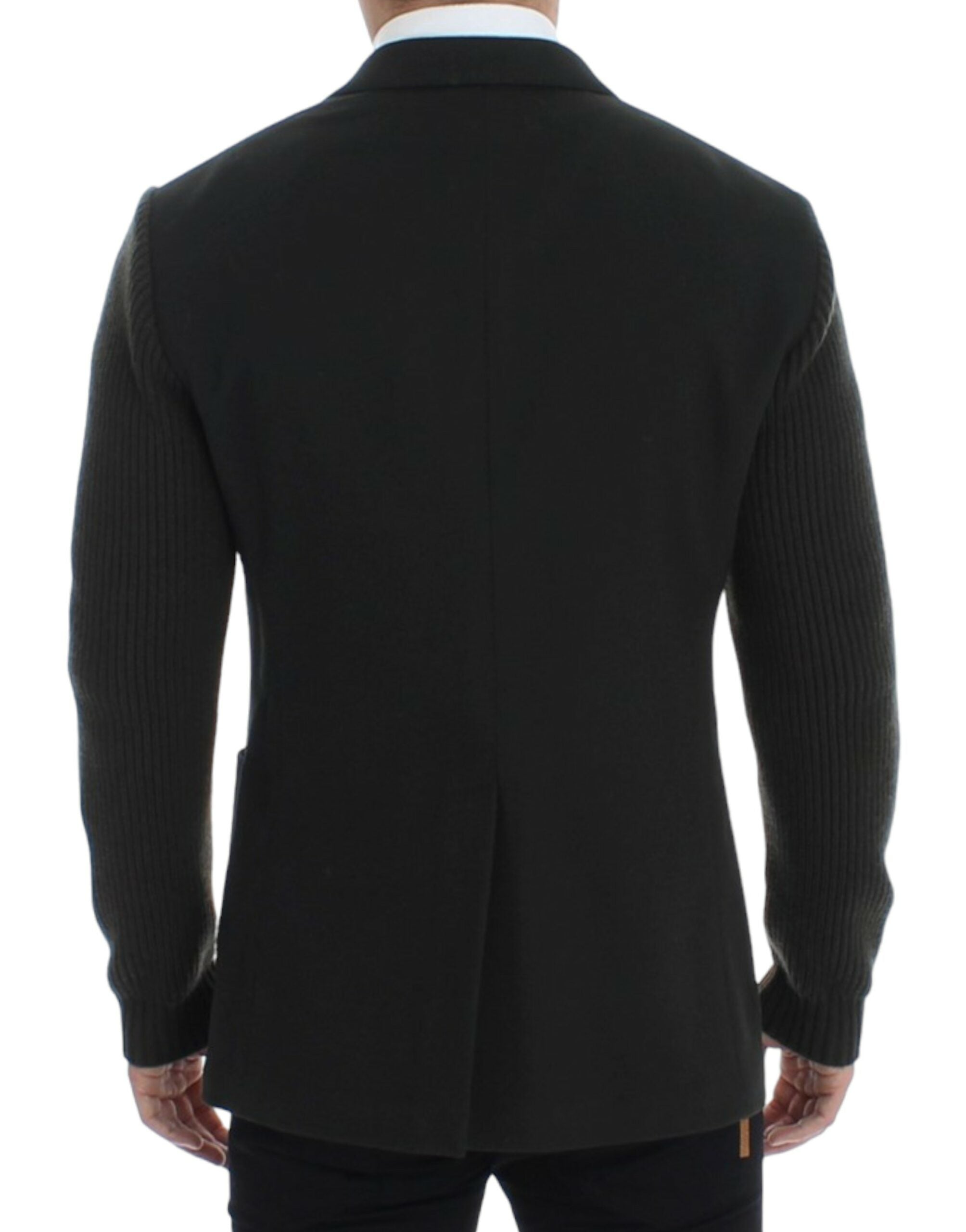 Dolce & Gabbana Grüner Kaschmir-Blazer mit zwei Knöpfen