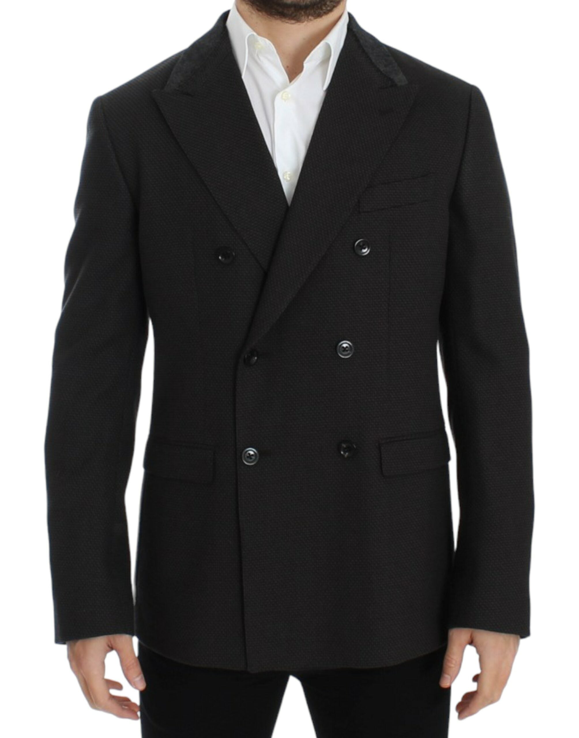 Dolce & Gabbana Brauner schmal geschnittener Wollblazer