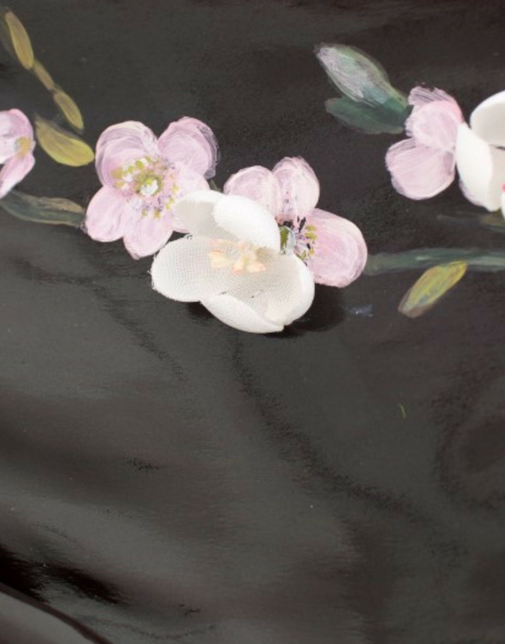 Dolce & Gabbana Schwarzes geblümtes 3/4-Ärmel-Etuikleid