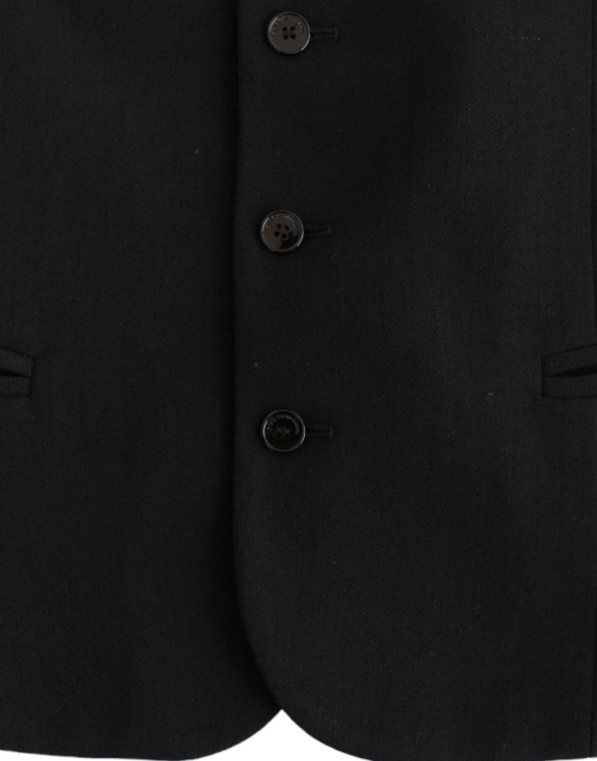 Costume National Schwarze Freizeitweste aus Wollgemisch