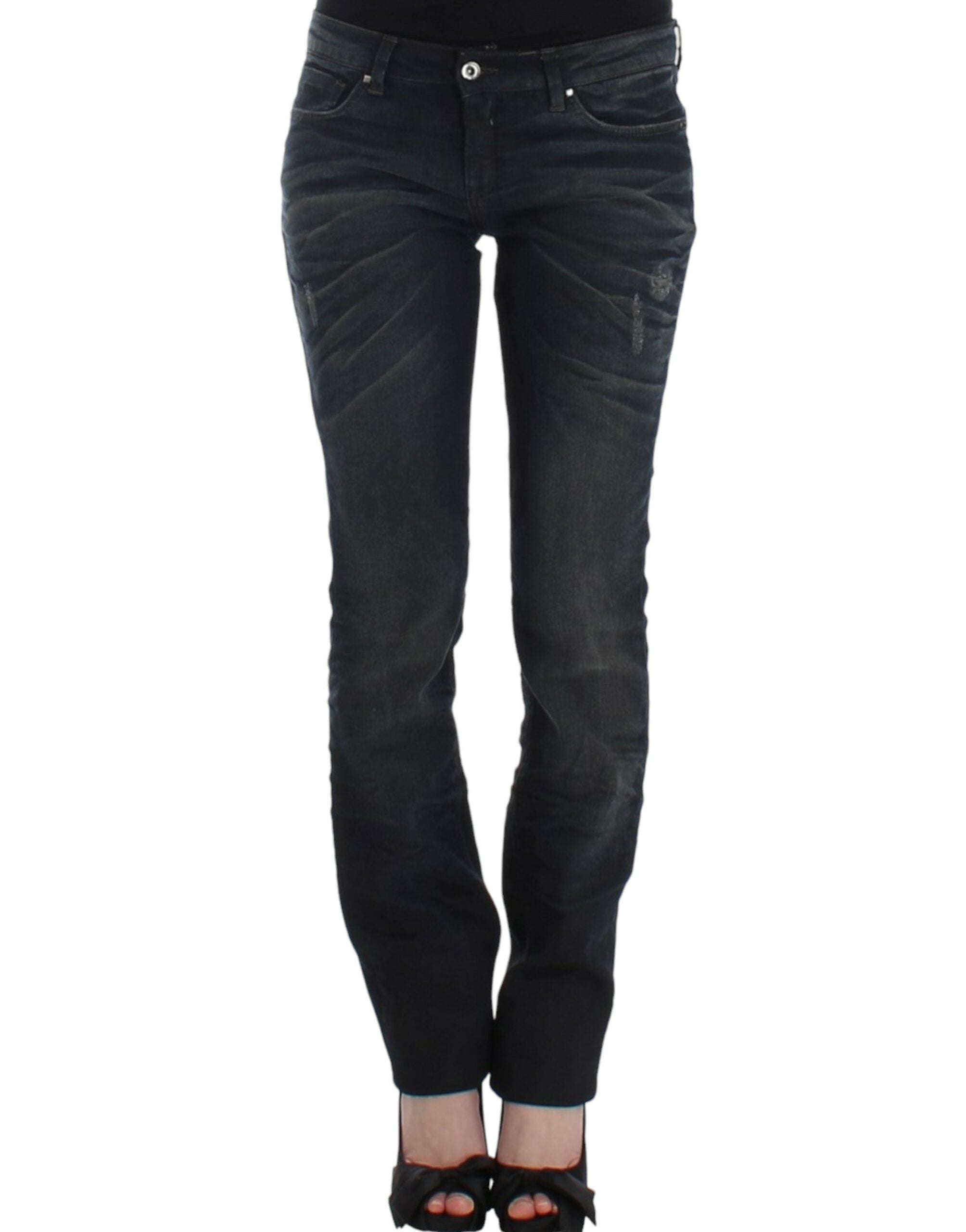 Costume National Blaue Jeans mit schmalem Bein