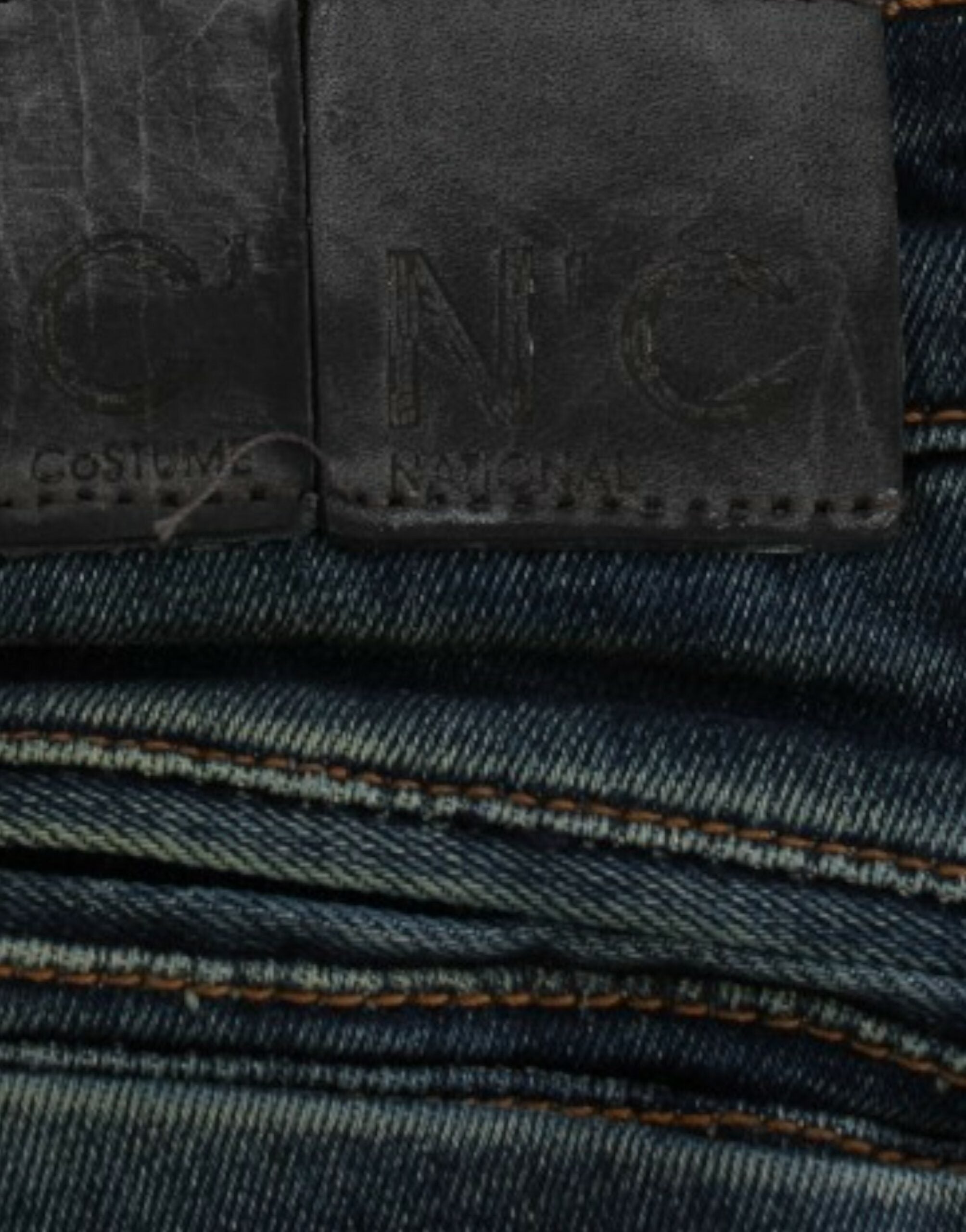 Costume National Blaue Jeans mit geradem Bein