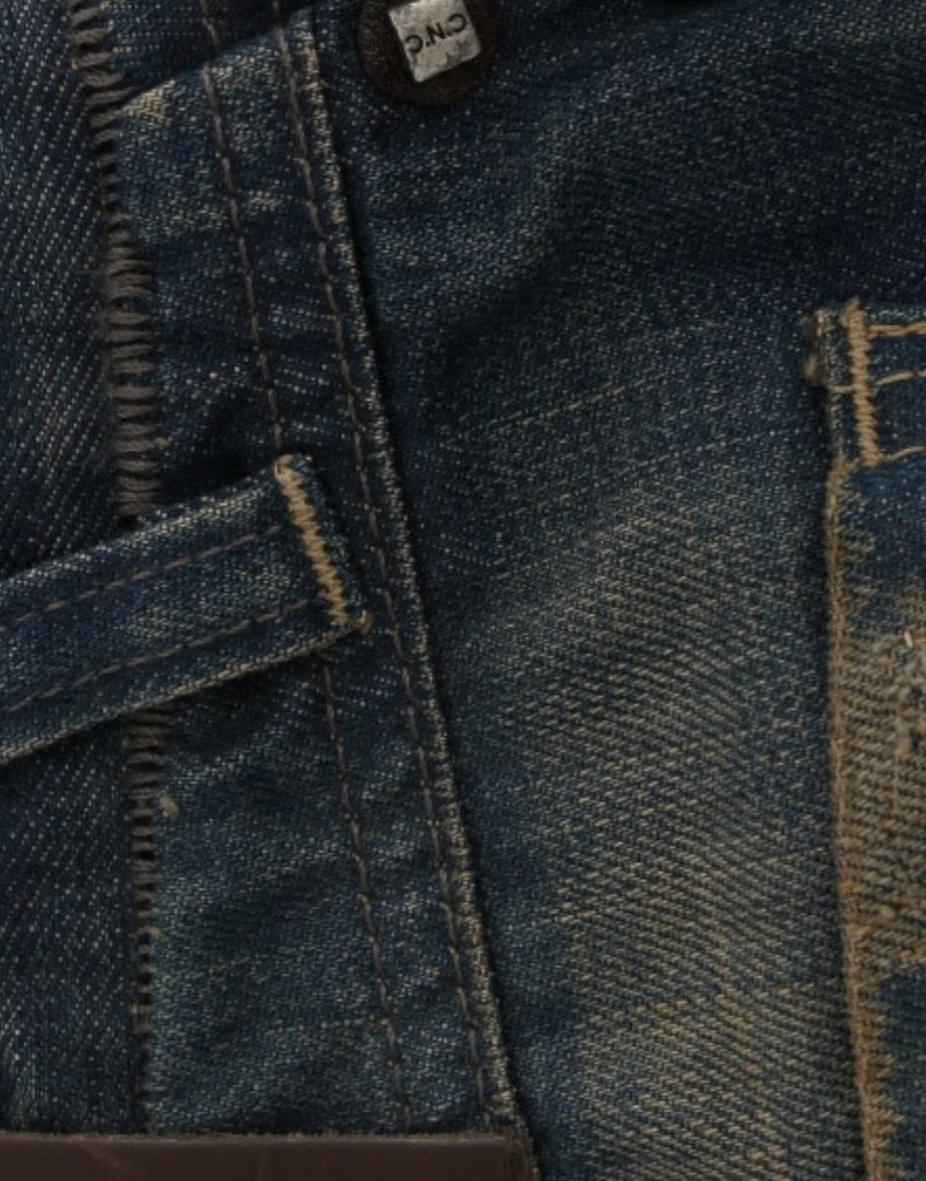 Costume National Blue Straight Leg Jeans