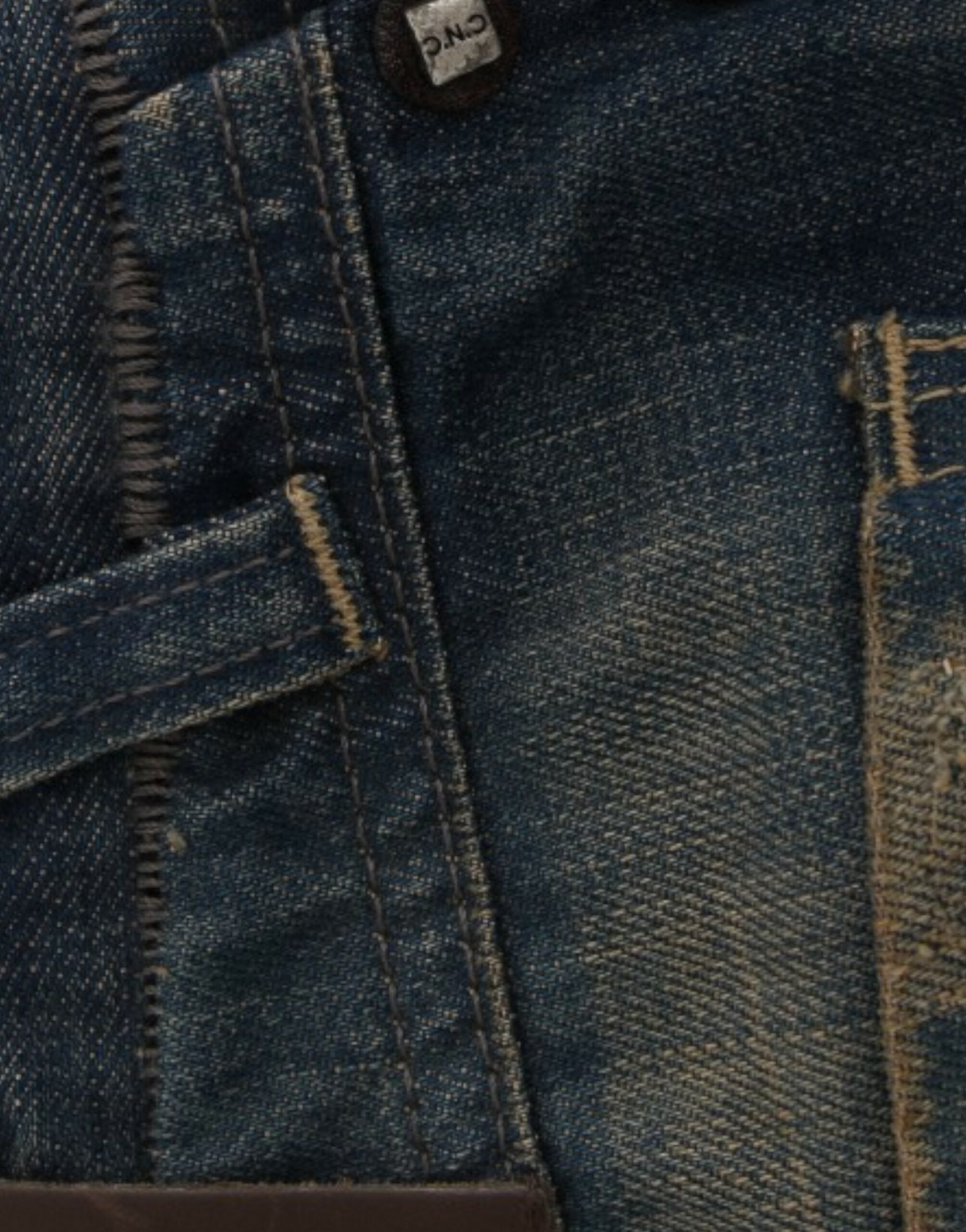 Costume National Blue Straight Leg Jeans