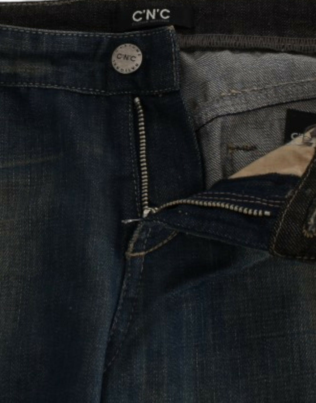Costume National Blue Straight Leg Jeans