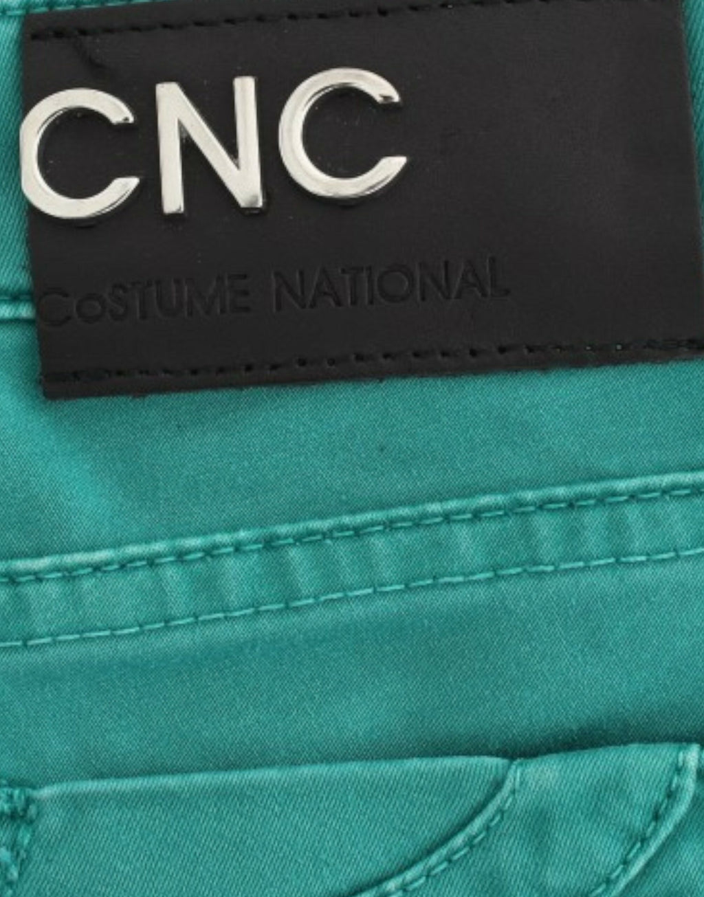 Costume National Green Straight-Leg Jeans
