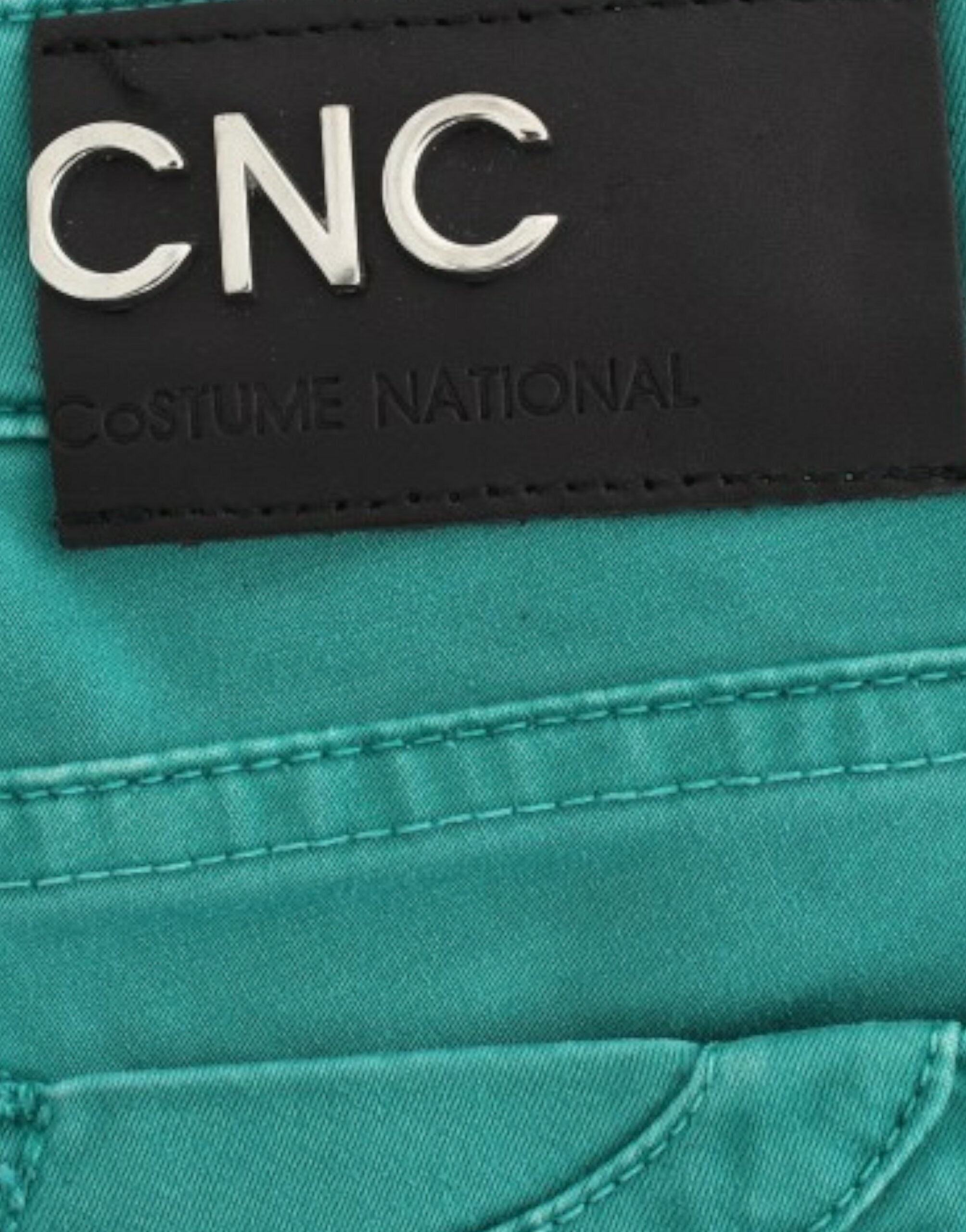 Costume National Green Straight-Leg Jeans