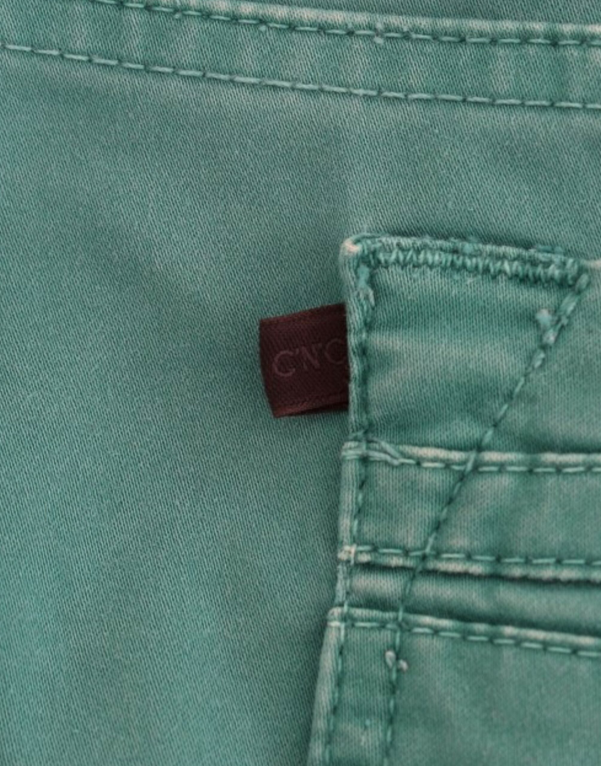 Costume National Green Straight-Leg Jeans