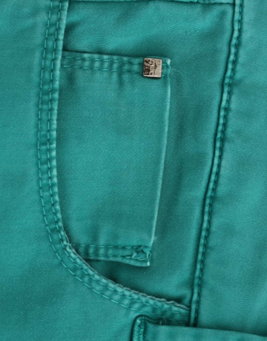 Costume National Green Straight-Leg Jeans