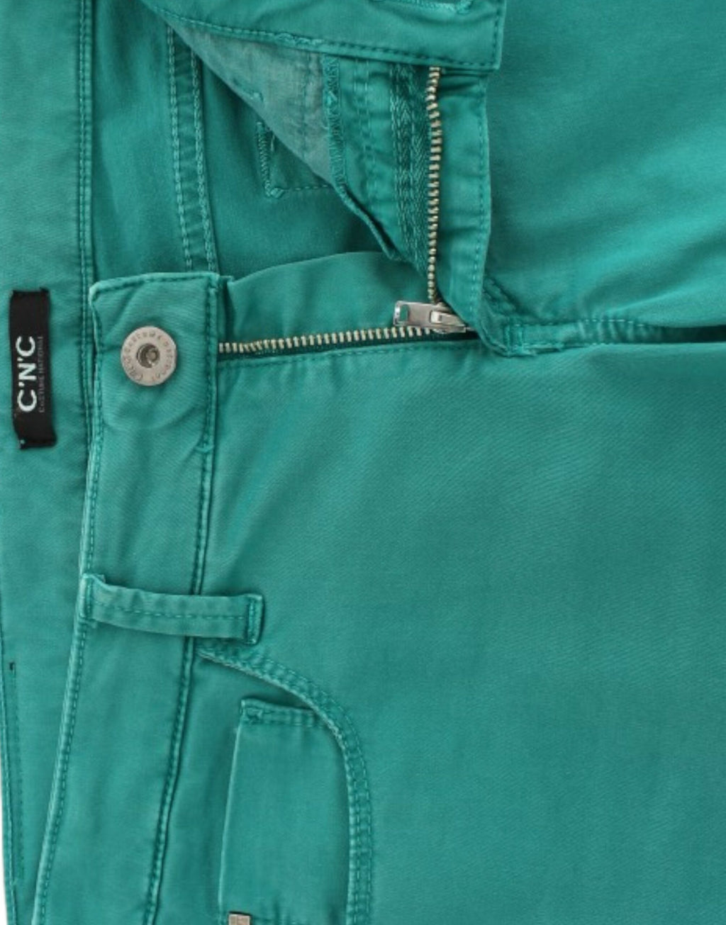 Costume National Green Straight-Leg Jeans