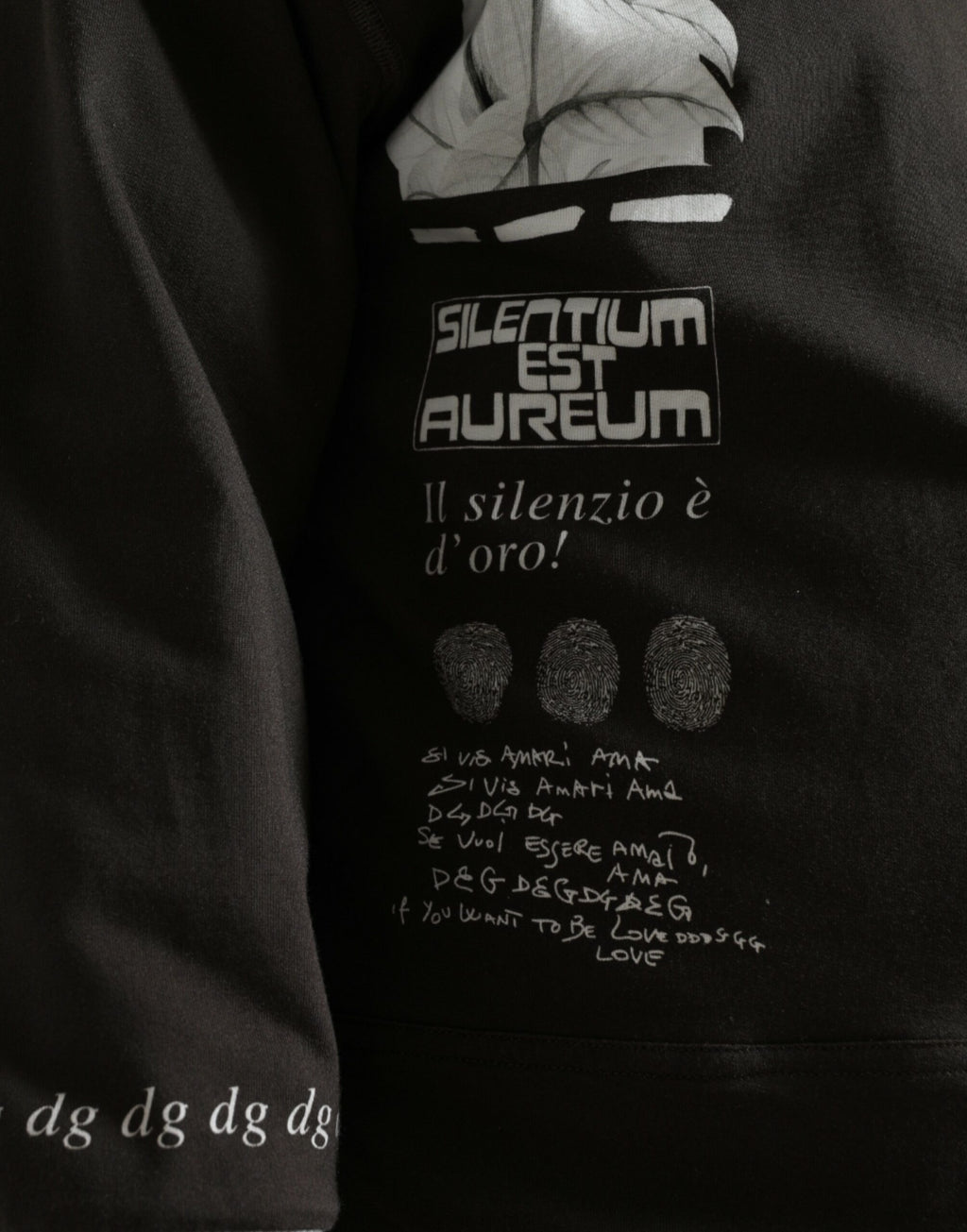 Dolce & Gabbana Dunkelgrauer Pullover aus Baumwolle mit Knopfleiste