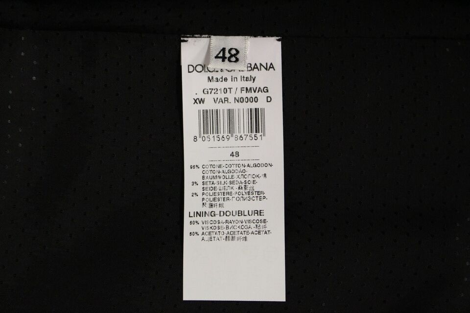 Dolce & Gabbana Grauer Baumwollmischung Logo Weste Gilet