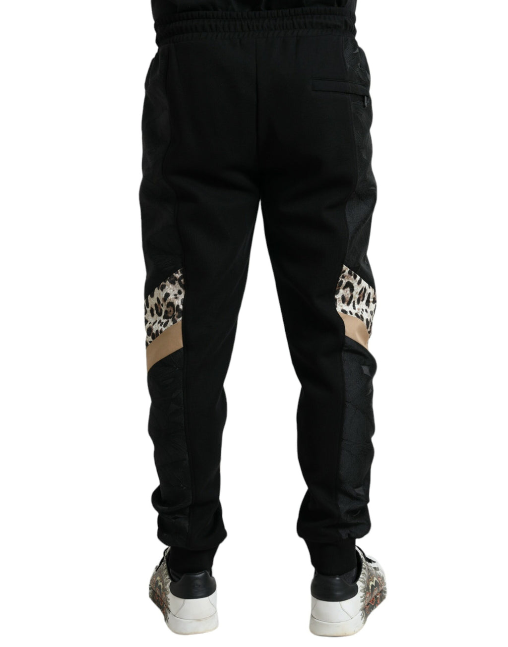 Dolce & Gabbana Schwarze Cotton Slim Stretch-Jogger-Hose
