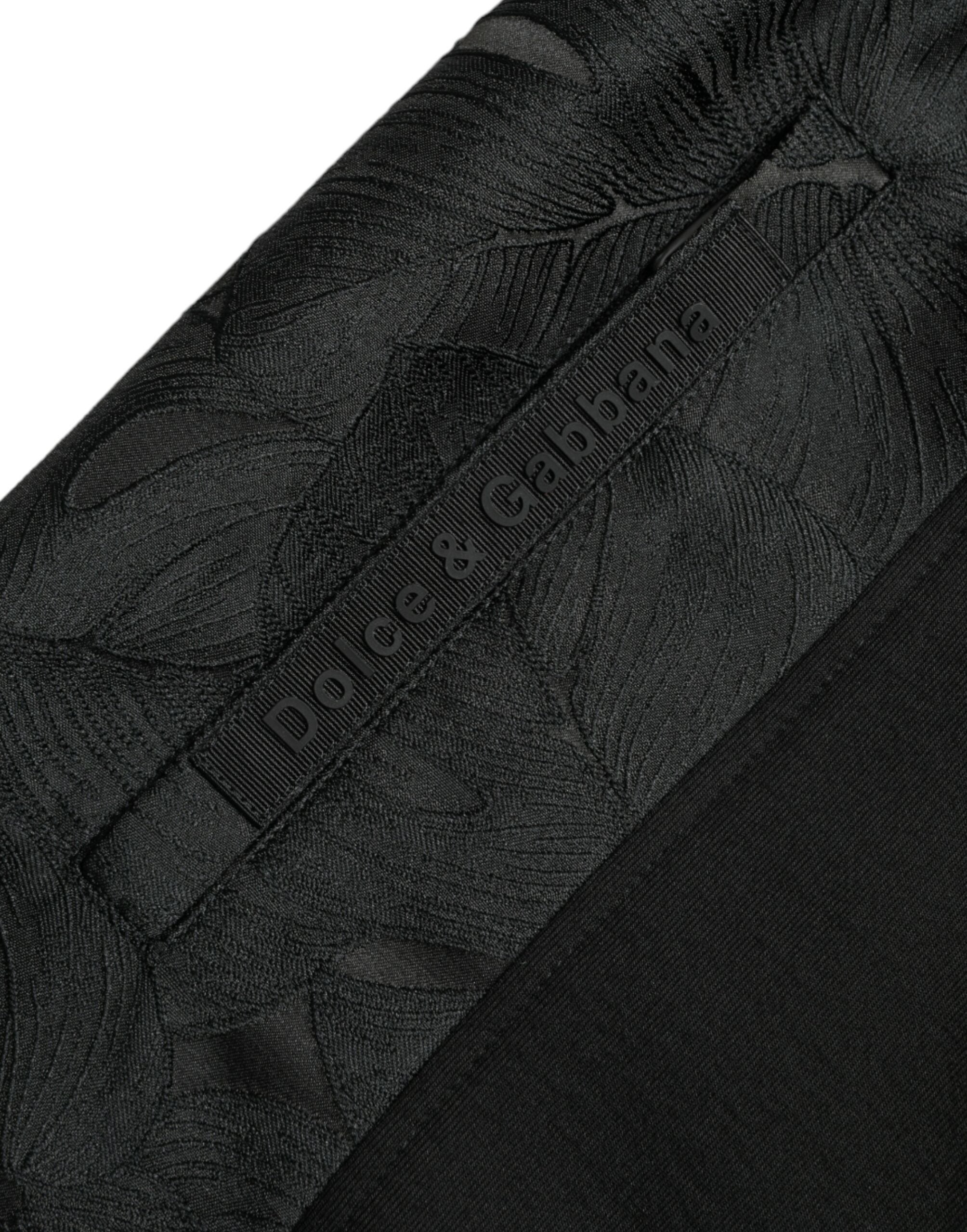 Dolce & Gabbana Schwarze Cotton Slim Stretch-Jogger-Hose
