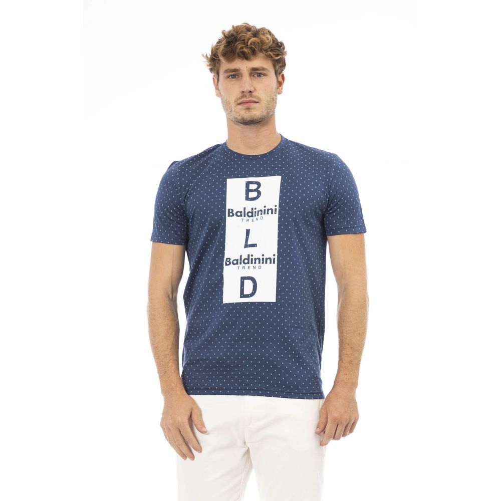 Baldinini Trend Blau Baumwolle Männer T-Shirt
