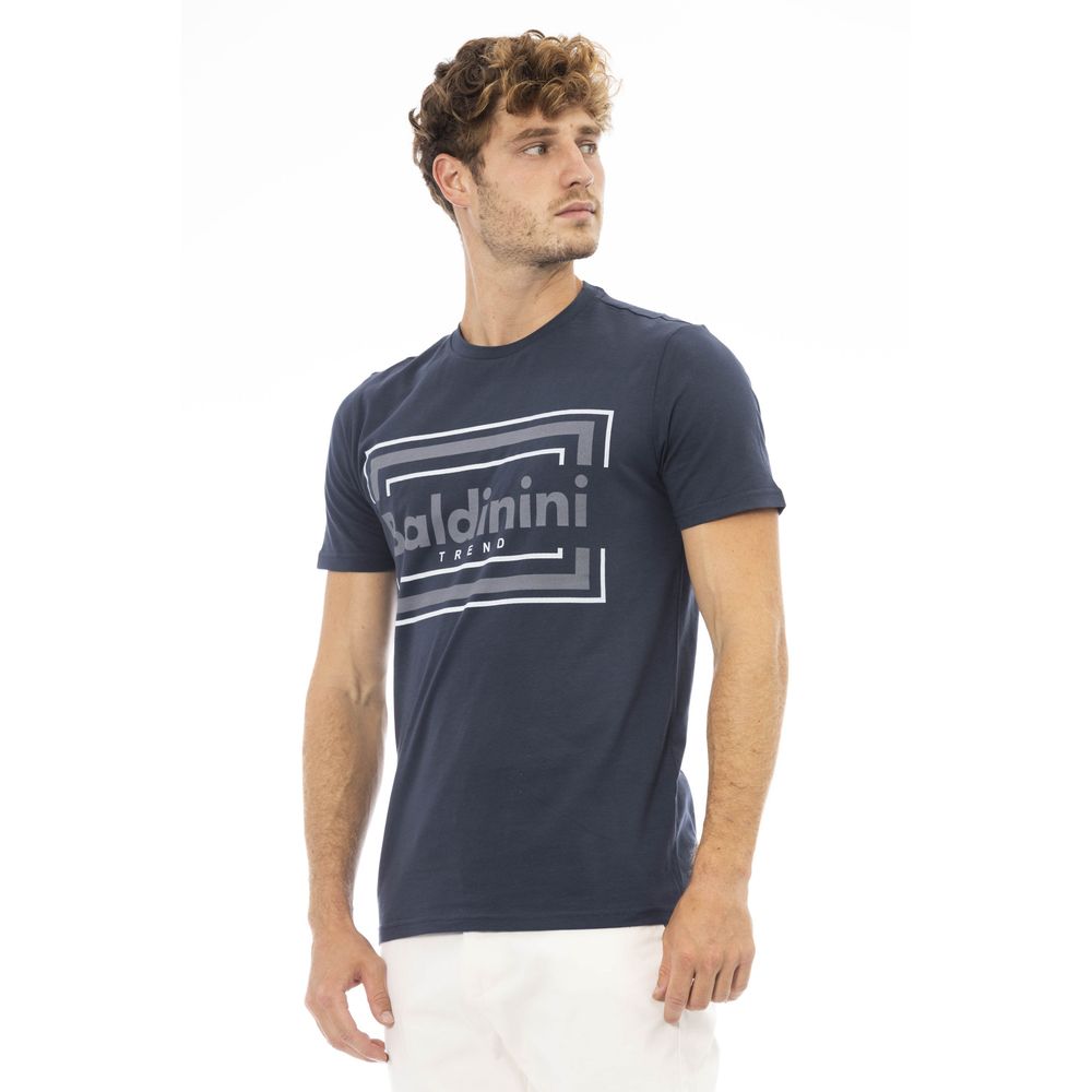 Baldinini Trend Blau Baumwolle Männer T-Shirt