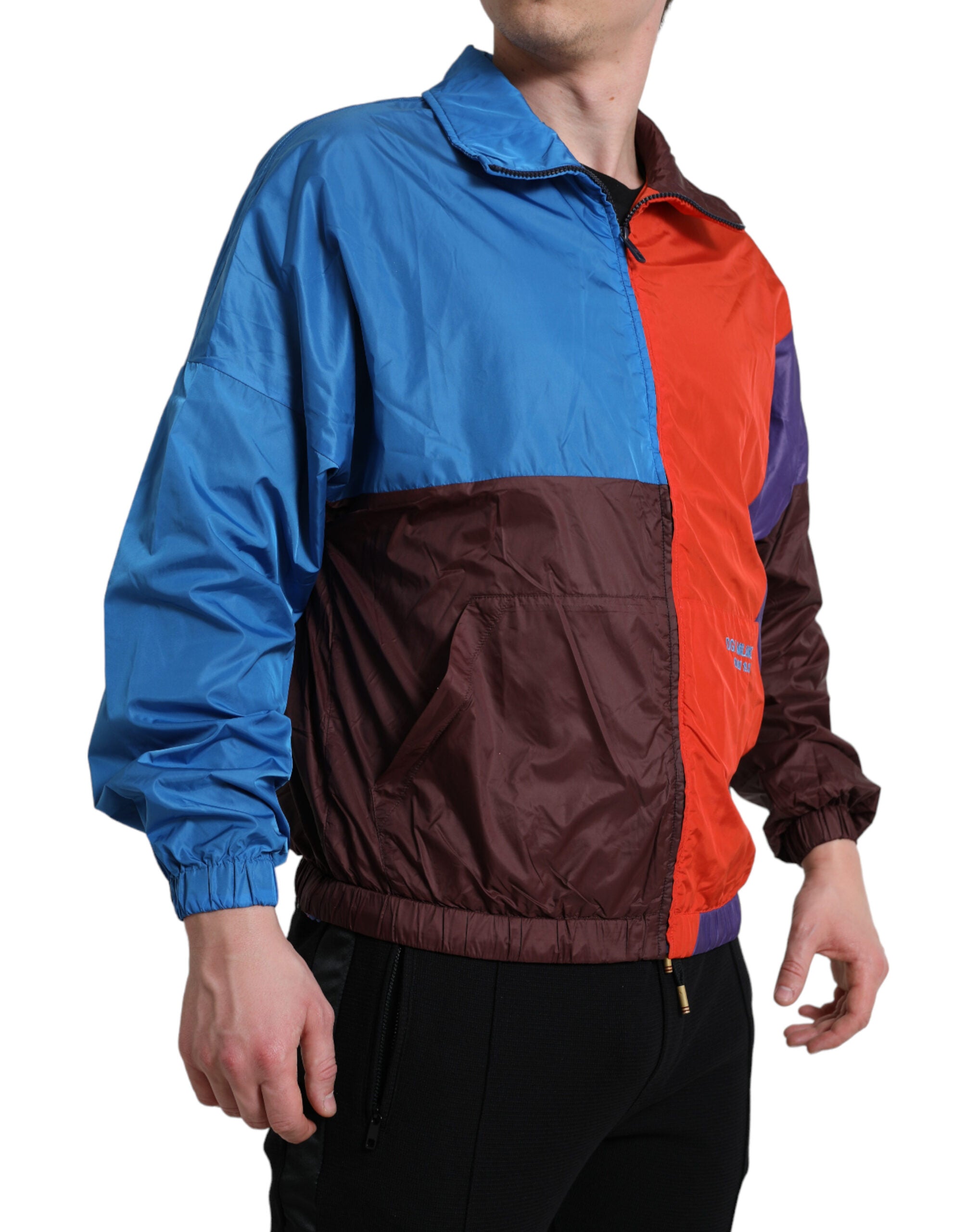 Dolce & Gabbana Multicolor Farbe Windbreaker Jacke