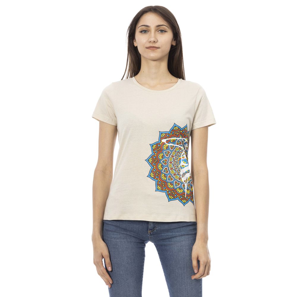 Trussardi Action Beige Baumwolle Frauen T-Shirt