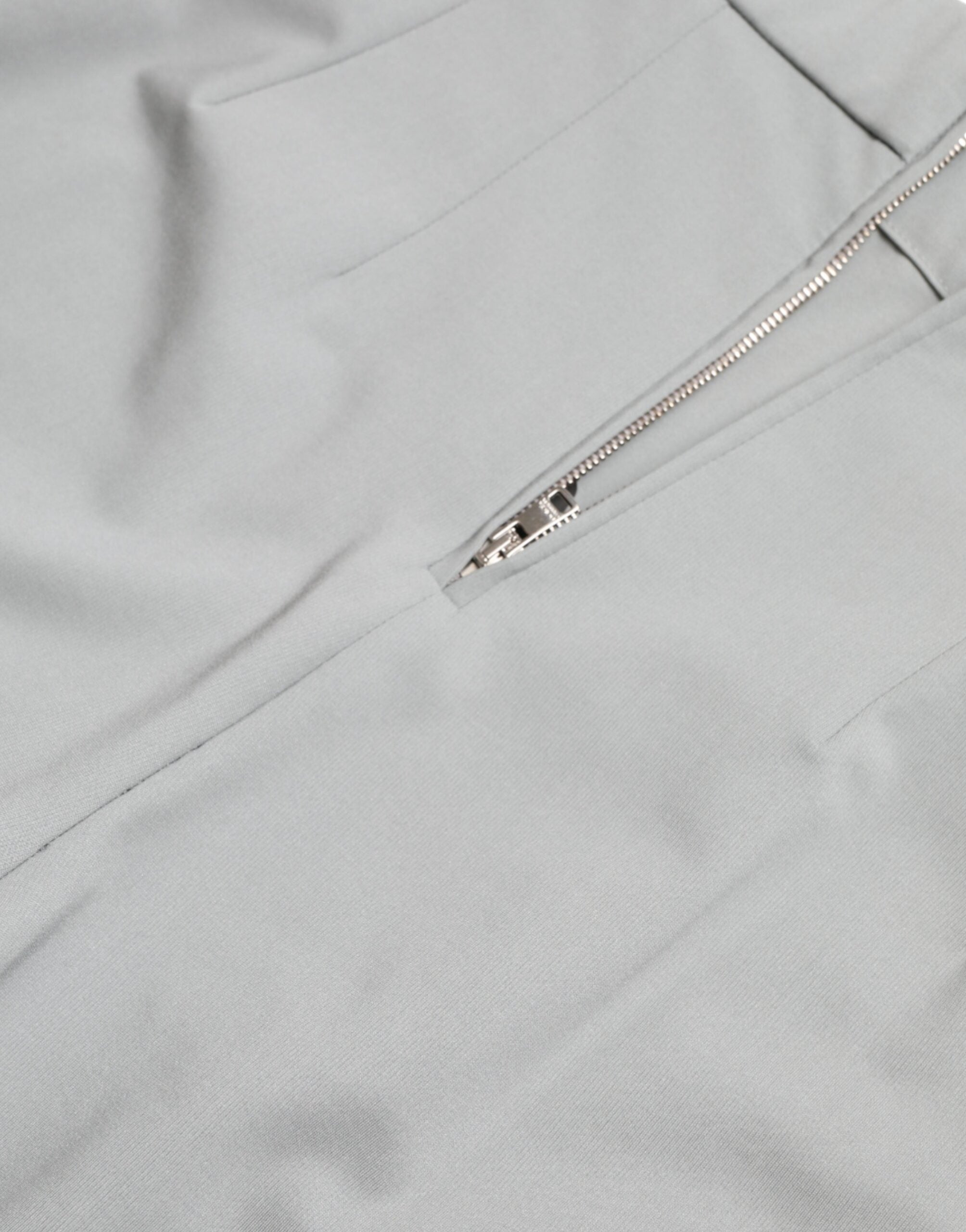 Dolce & Gabbana Graue schlanke Nylon-Hose