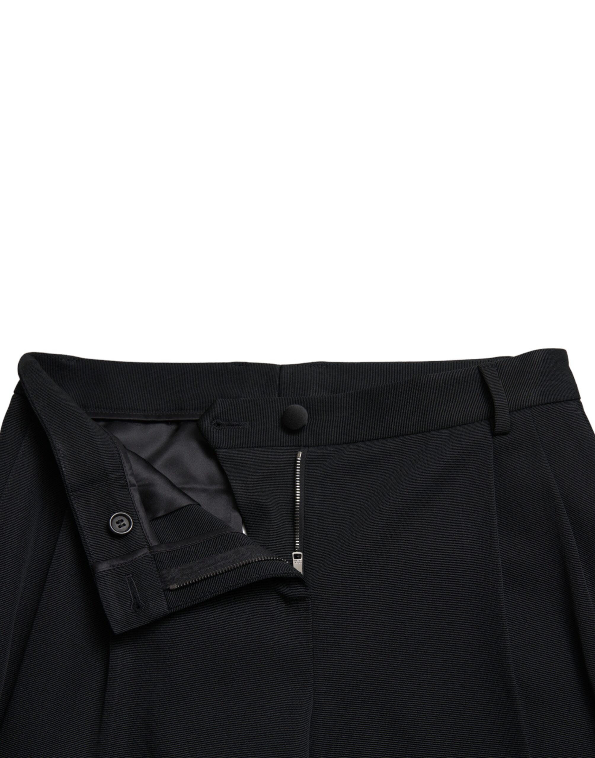 Dolce & Gabbana Schwarze Mid Waist Skinny Cropped Pants