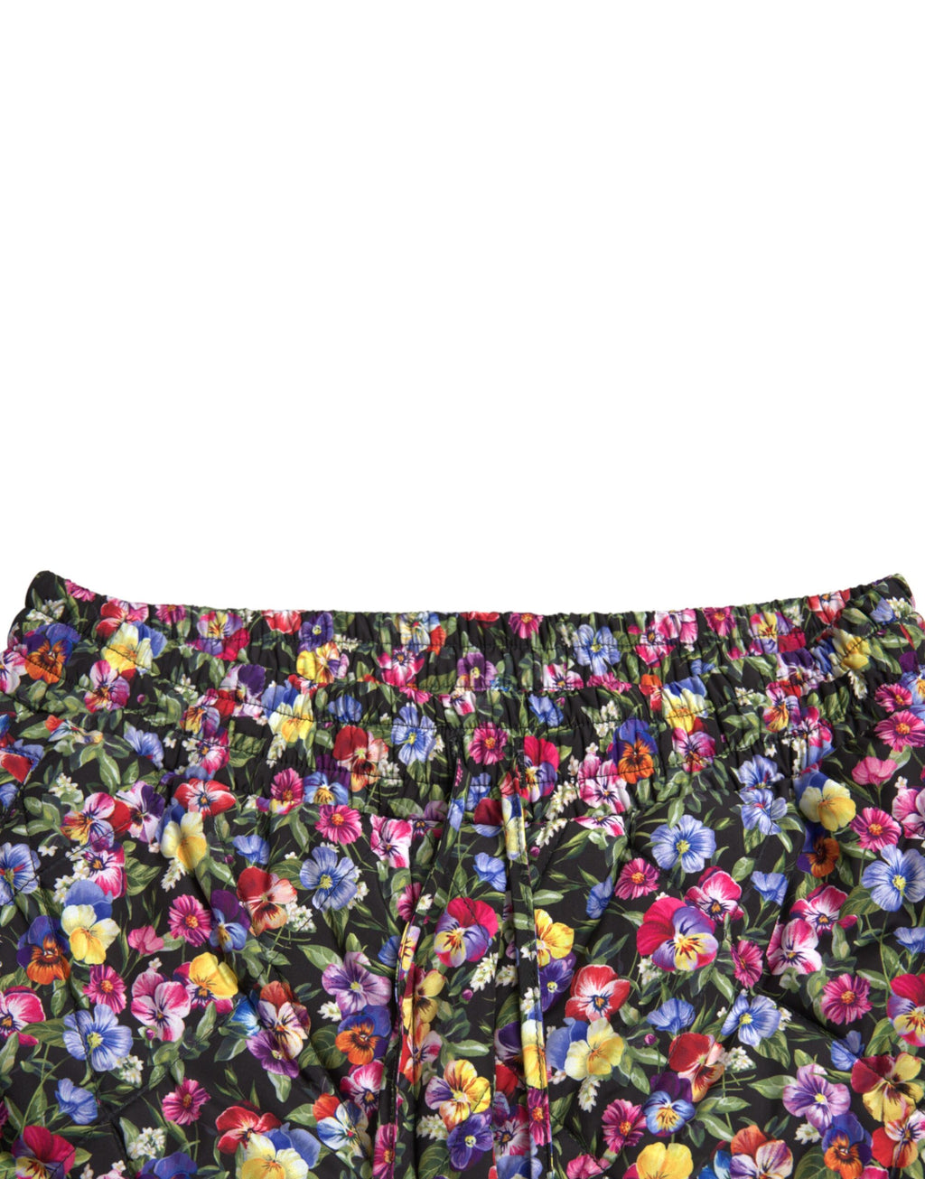 Dolce & Gabbana Multicolor Floral Hohe Taille Hot Pants Shorts