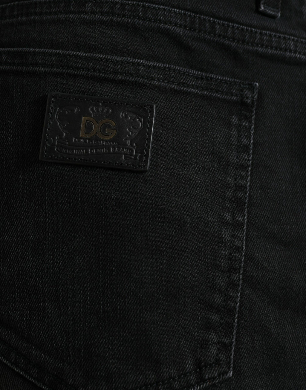 Dolce & Gabbana Schwarze Baumwoll-Stretch-Bermuda-Denim-Shorts