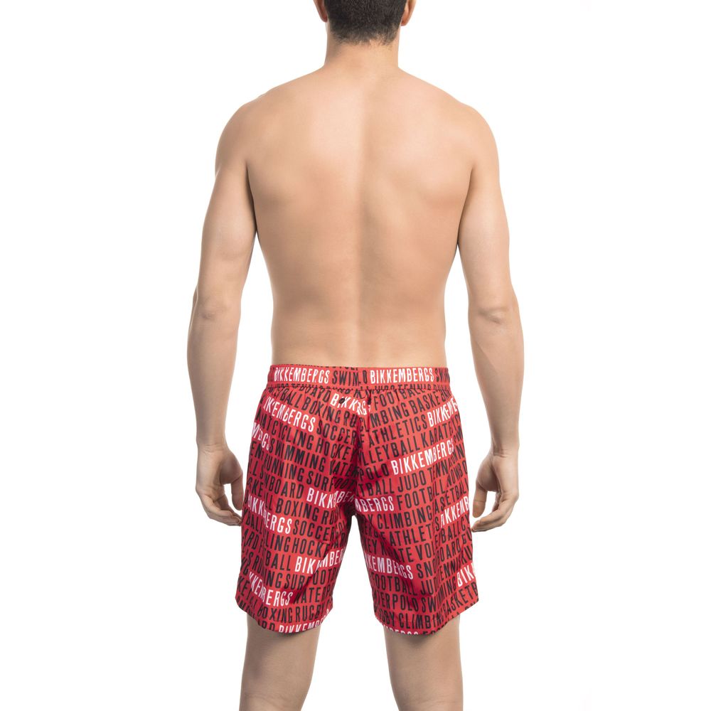 Bikkembergs Rote Badeshorts aus Polyester für Herren