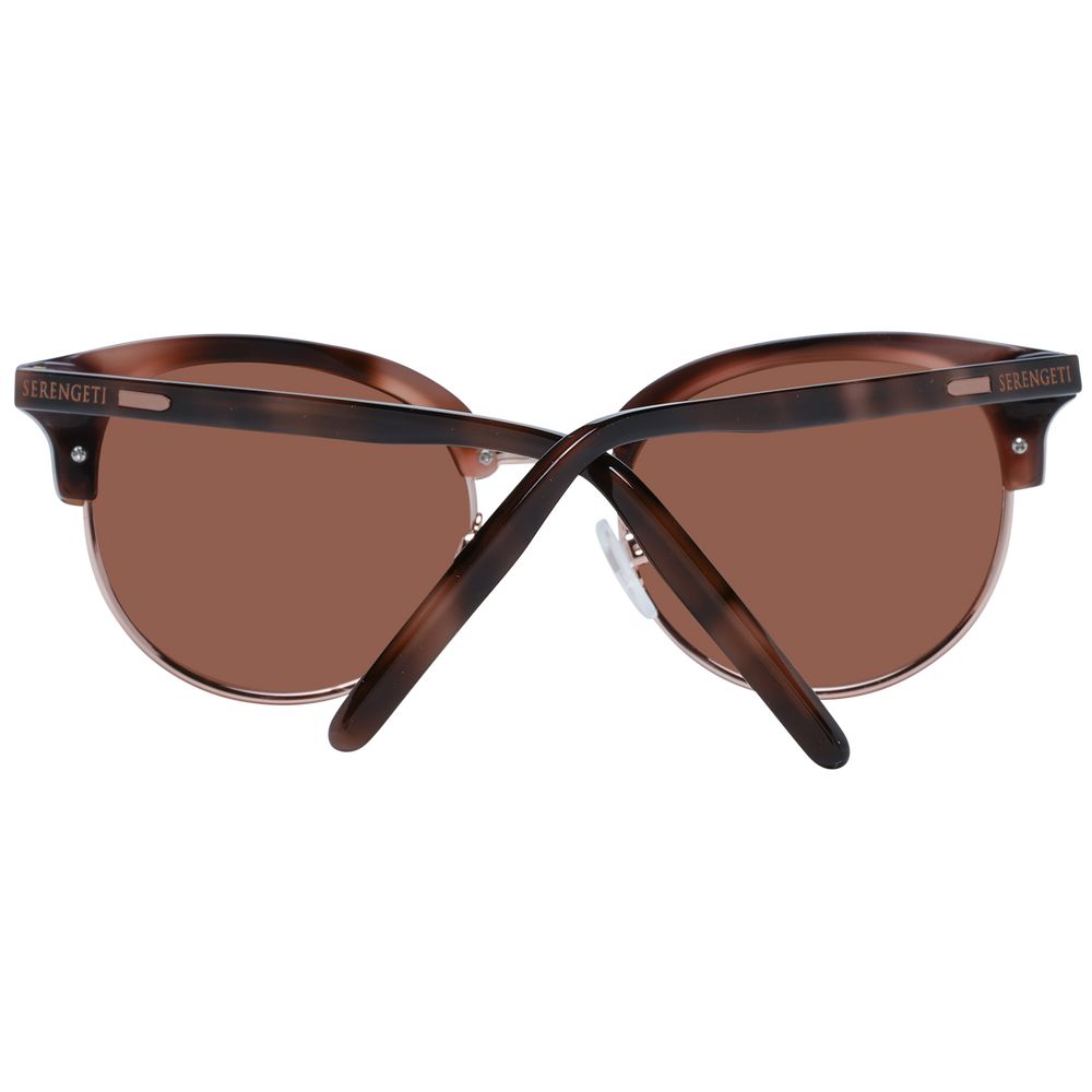 Serengeti Braune Sonnenbrille aus Acetat und Metall