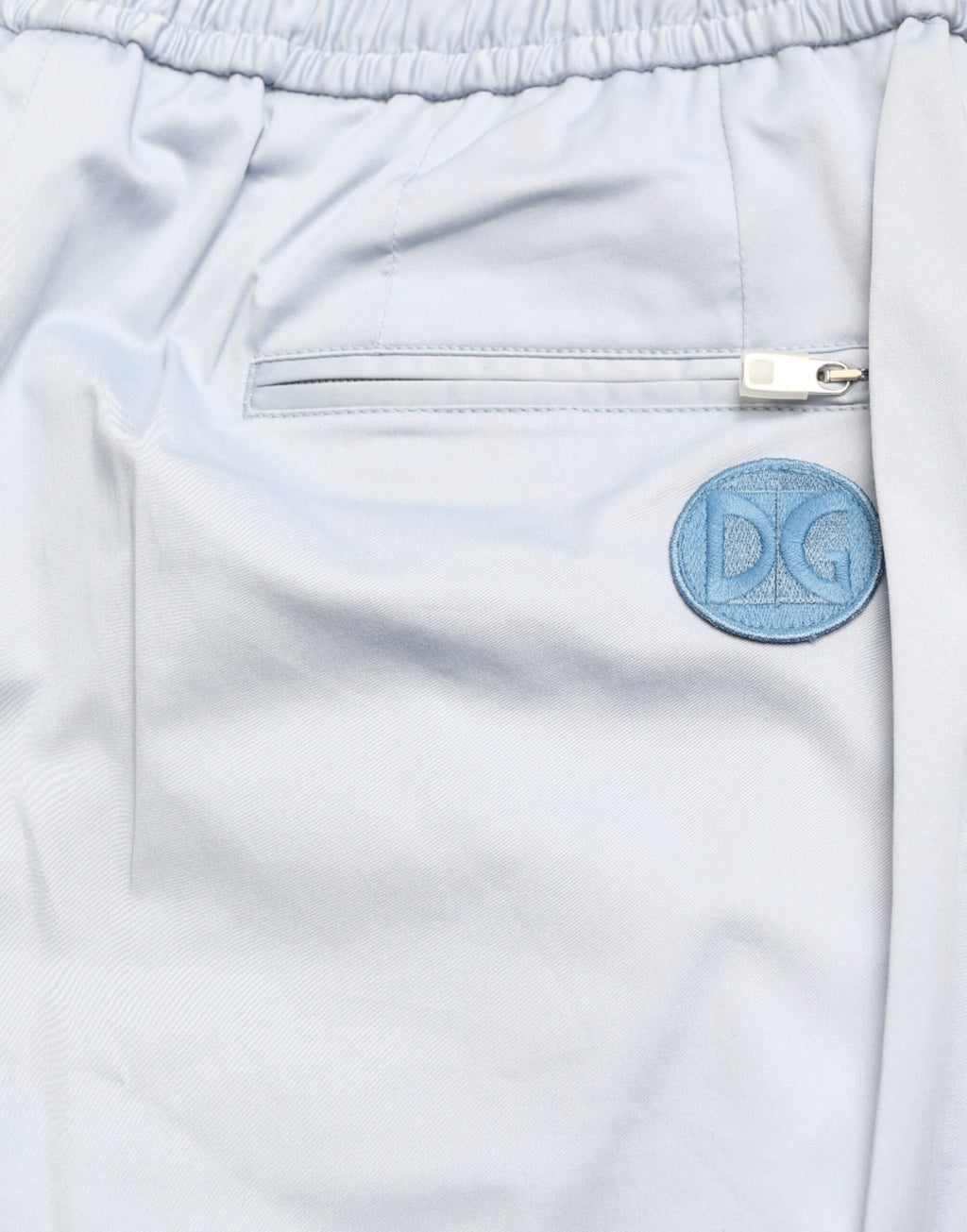 Dolce & Gabbana Hellblaue Baumwoll-Stretch-Jogger-Hose