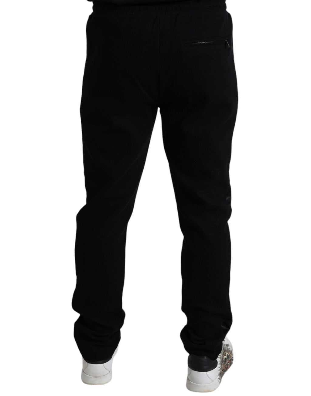 Dolce & Gabbana Schwarze Baumwoll-Skinny-Jogger-Sweatpants-Hose