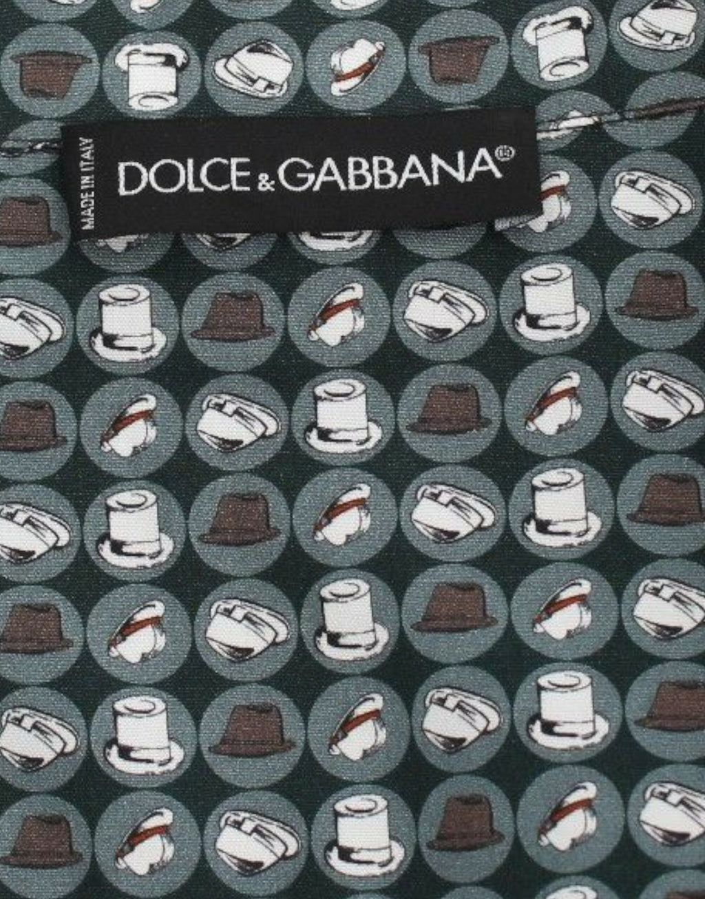 Dolce & Gabbana Grüner Hut Druck Baumwolle Pyjama Shirt Nachtwäsche