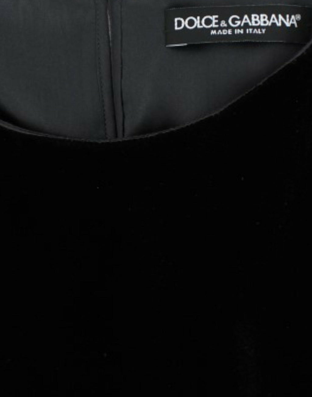 Dolce & Gabbana Schwarze Samtbluse mit kurzen Ärmeln