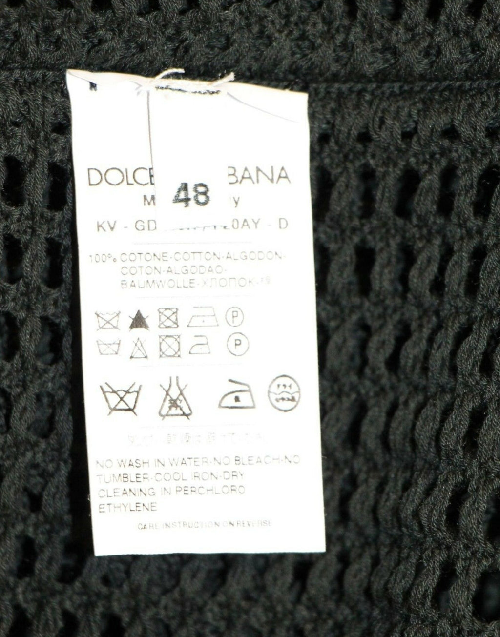 Dolce & Gabbana Dunkelgrüner Runway Netz Pullover Netzpullover