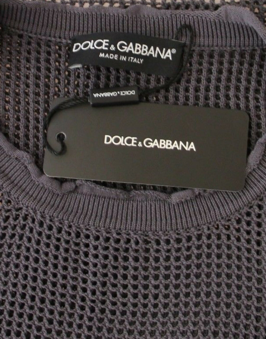 Dolce & Gabbana Lila Runway Netz Pullover Netzpullover