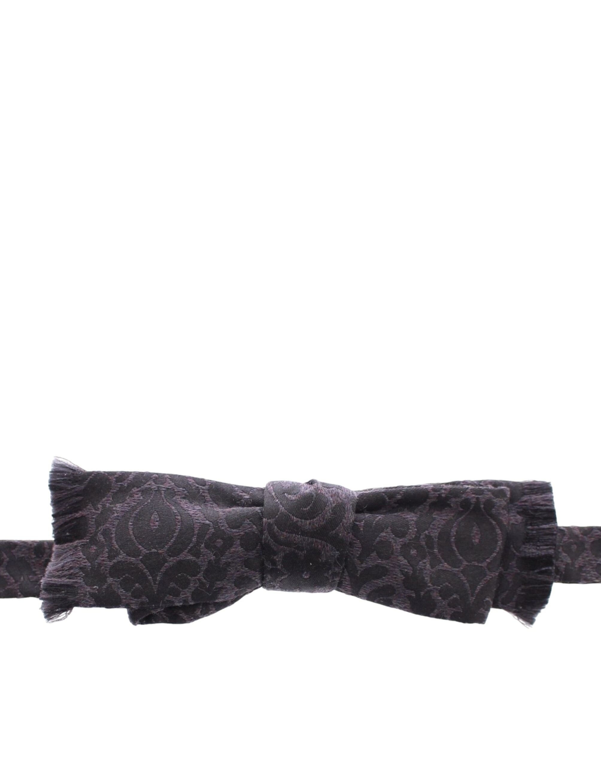 Dolce & Gabbana Graue Schwarze Wollfliege