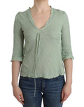 Ermanno Scervino Grünes leichtes Strickpullover-Top Bluse