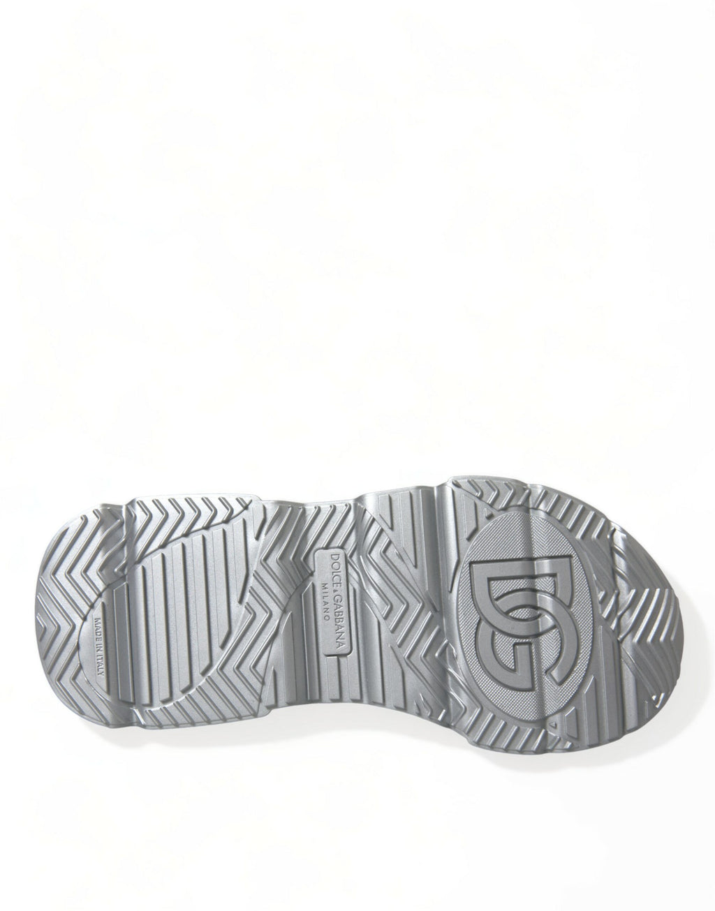 Dolce & Gabbana Silber DAYMASTER Leder Männer Casual Turnschuhe Schuhe