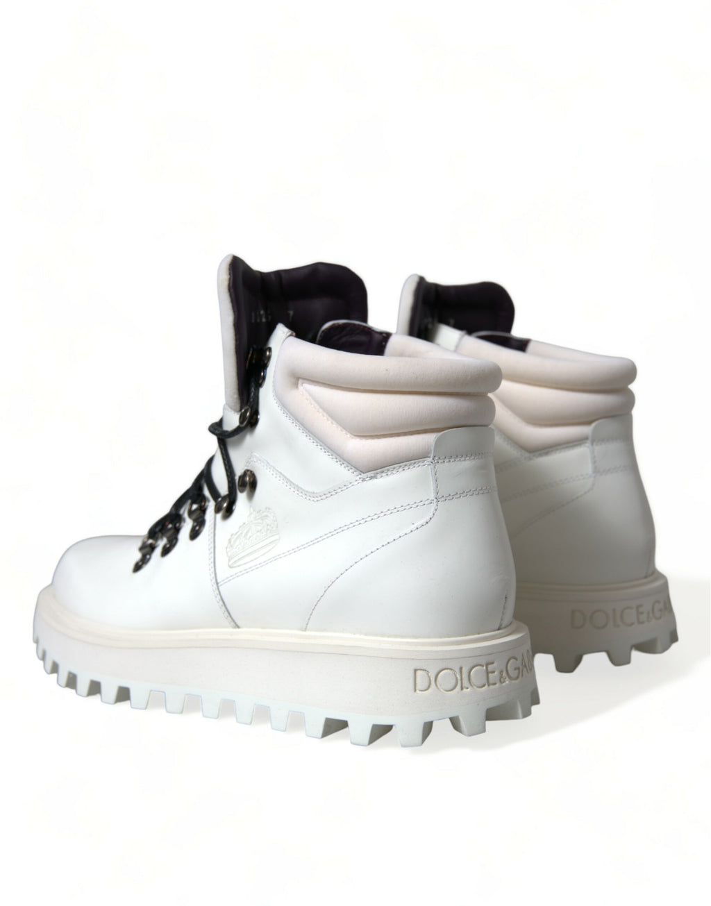 Dolce & Gabbana Weiße Vulcano Trekking-Stiefel Schuhe
