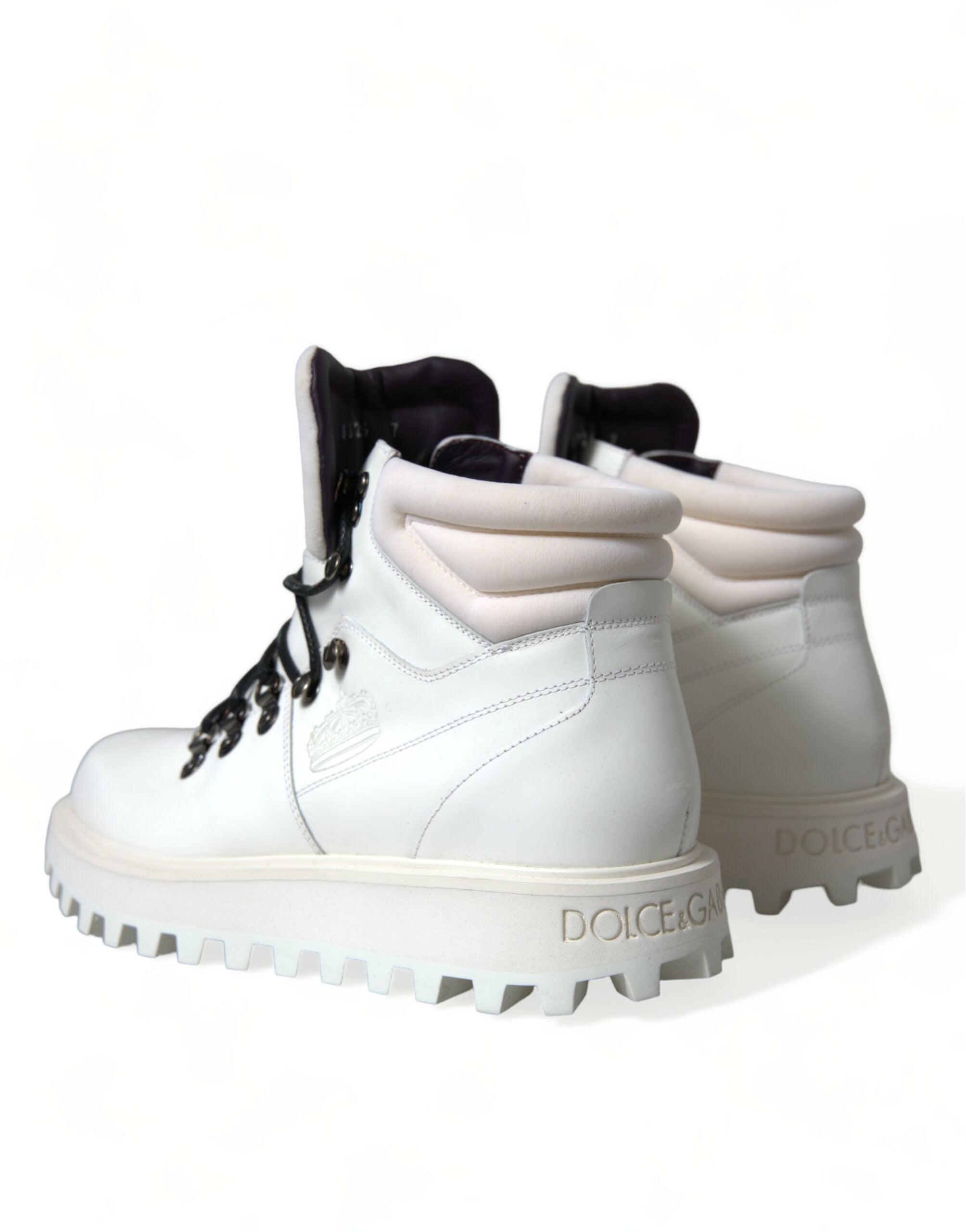 Dolce & Gabbana Weiße Vulcano Trekking-Stiefel Schuhe
